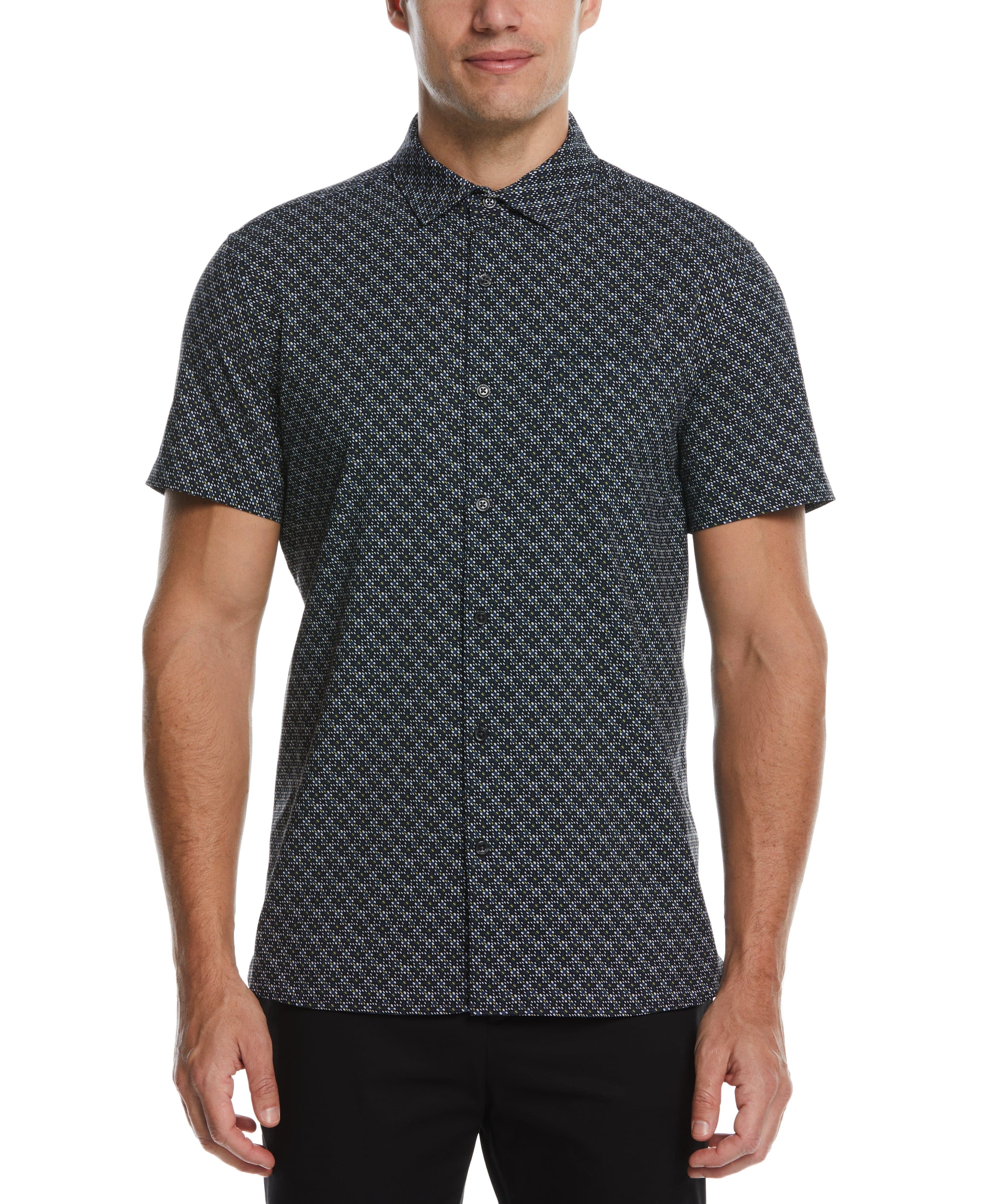 Total Stretch Micro Motif Print Shirt