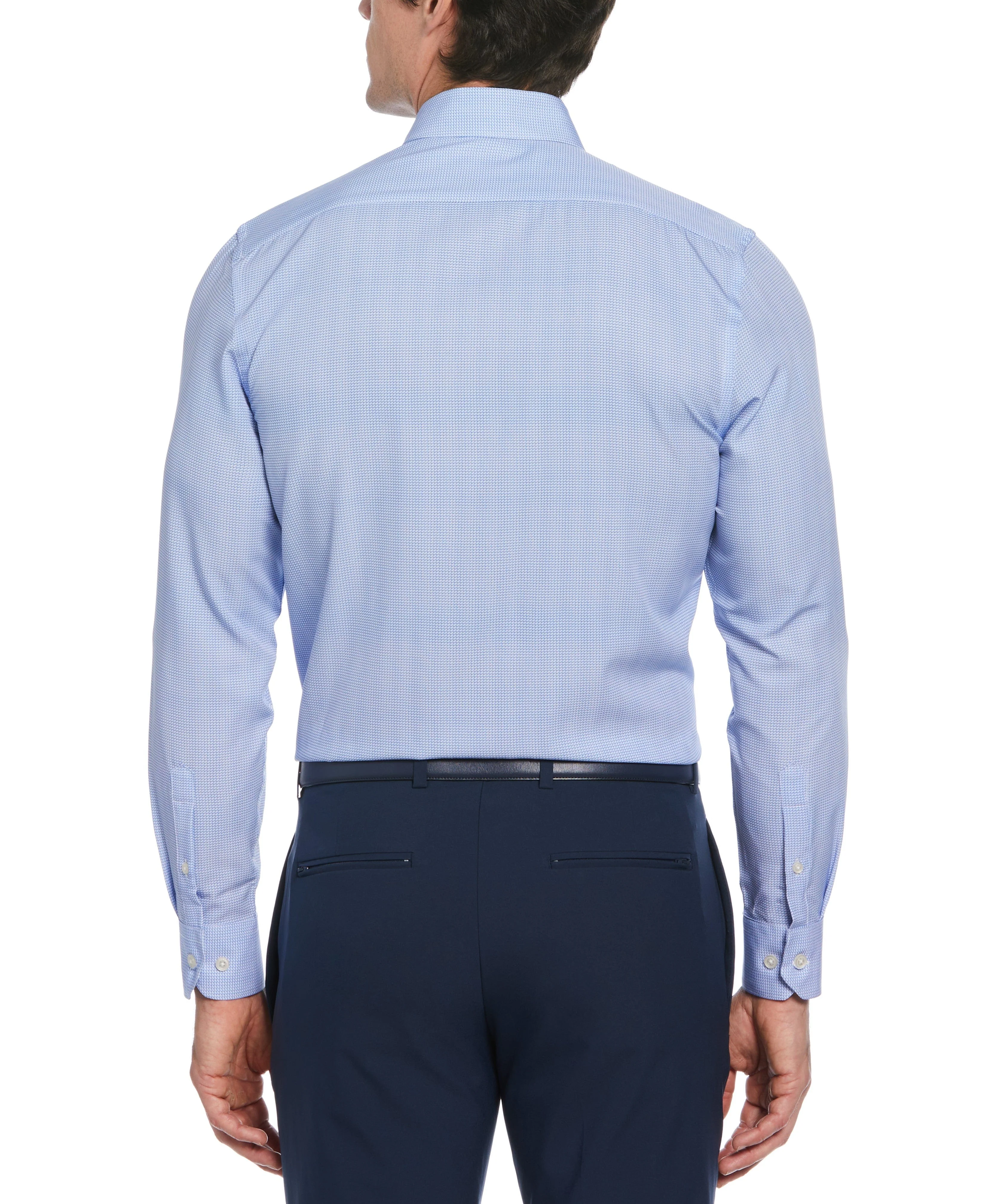 Slim Fit Total Stretch Microprint Dress Shirt