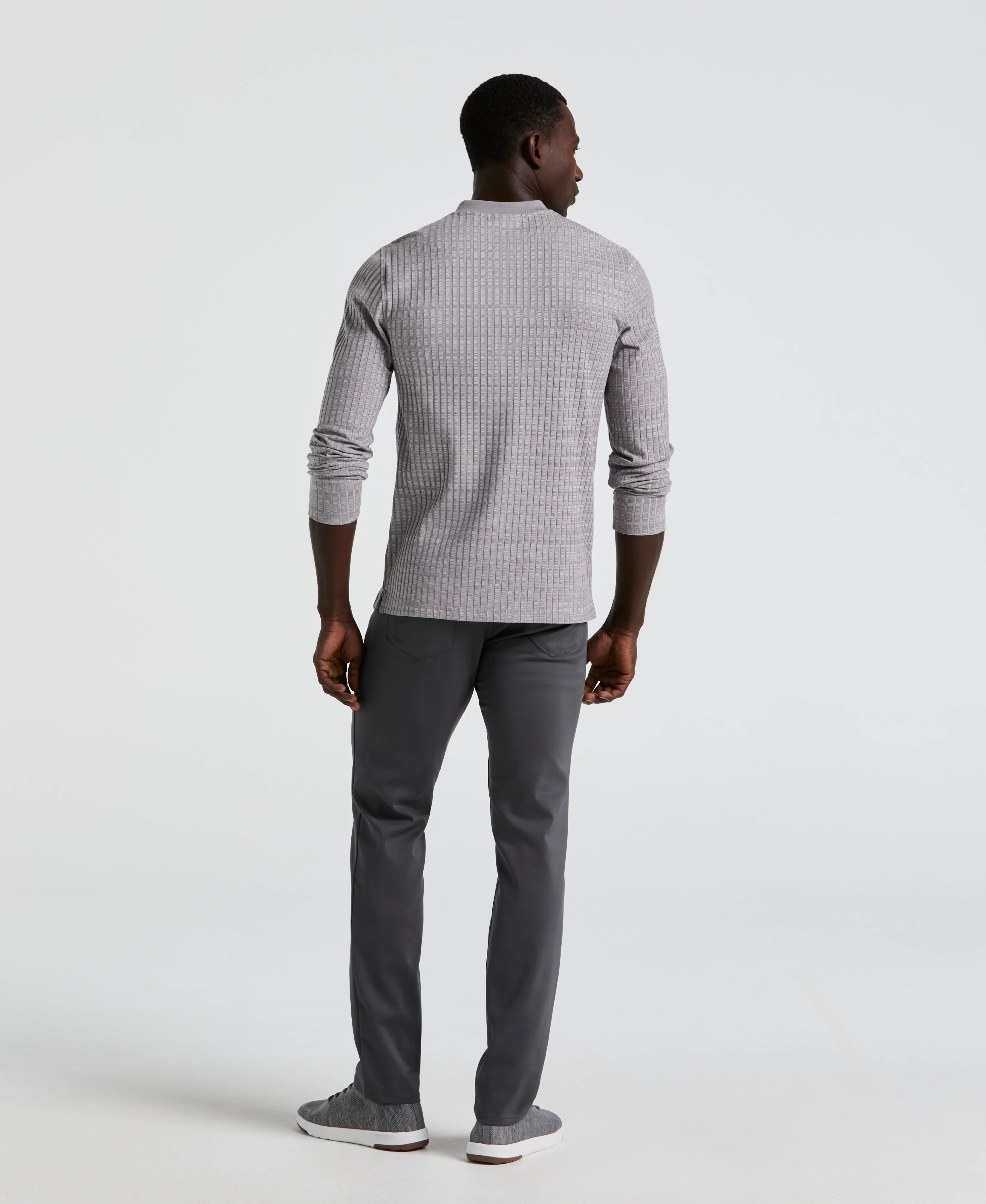 Slim Fit Double Cloth 5-Pocket Pants