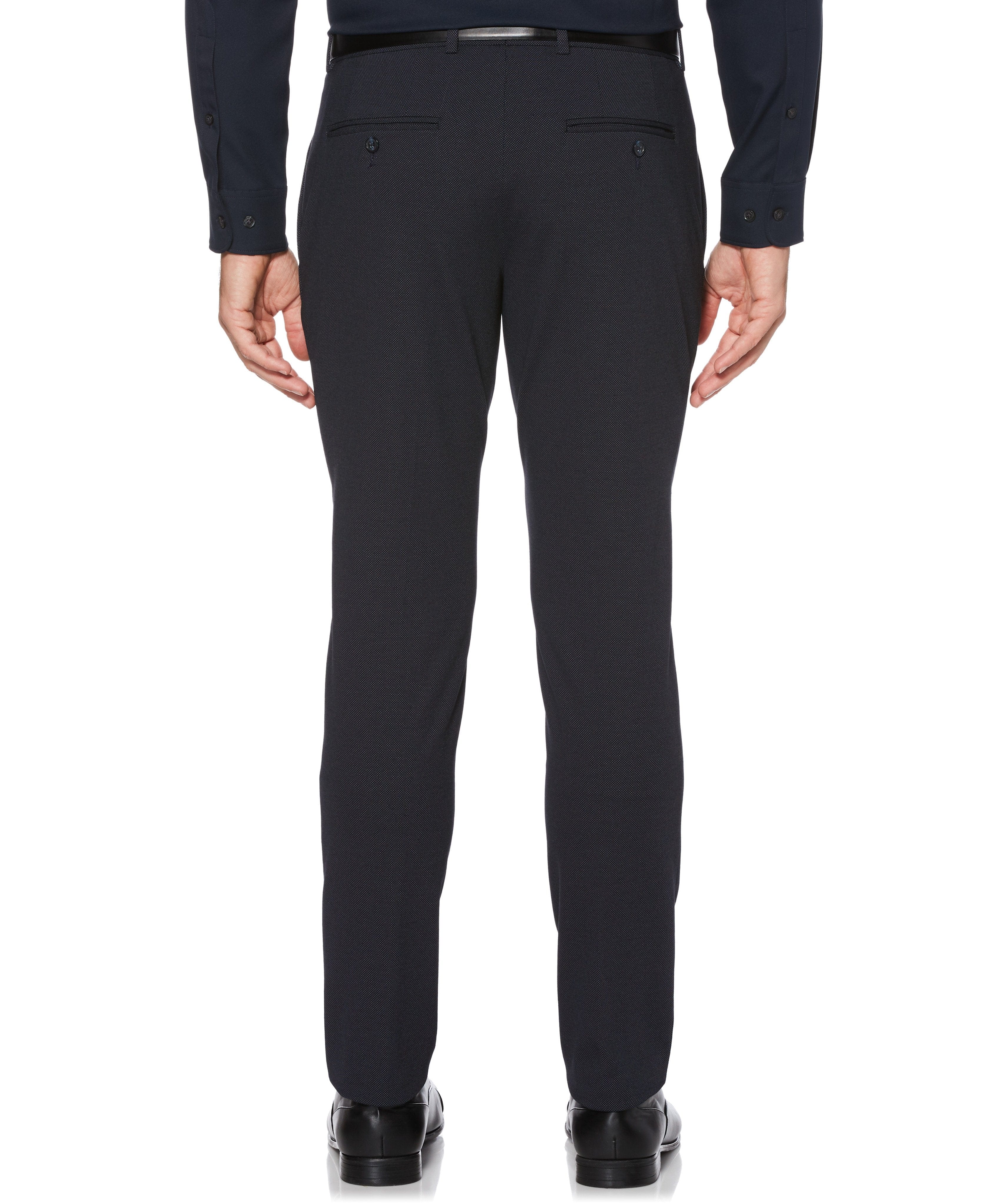 Very Slim Fit Flat Front Stretch Knit Suit Pant