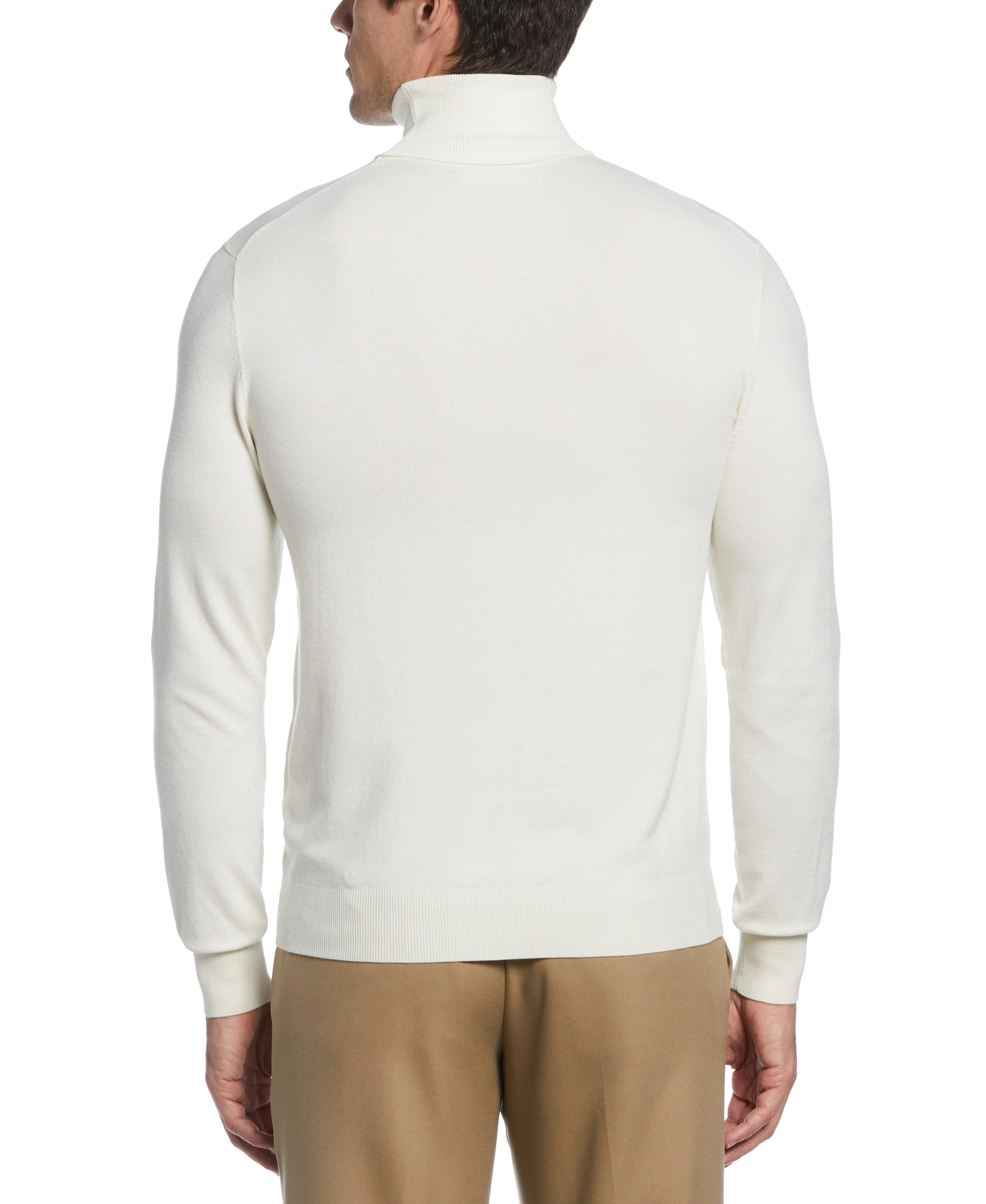 Solid Tech Knit Turtleneck Sweater