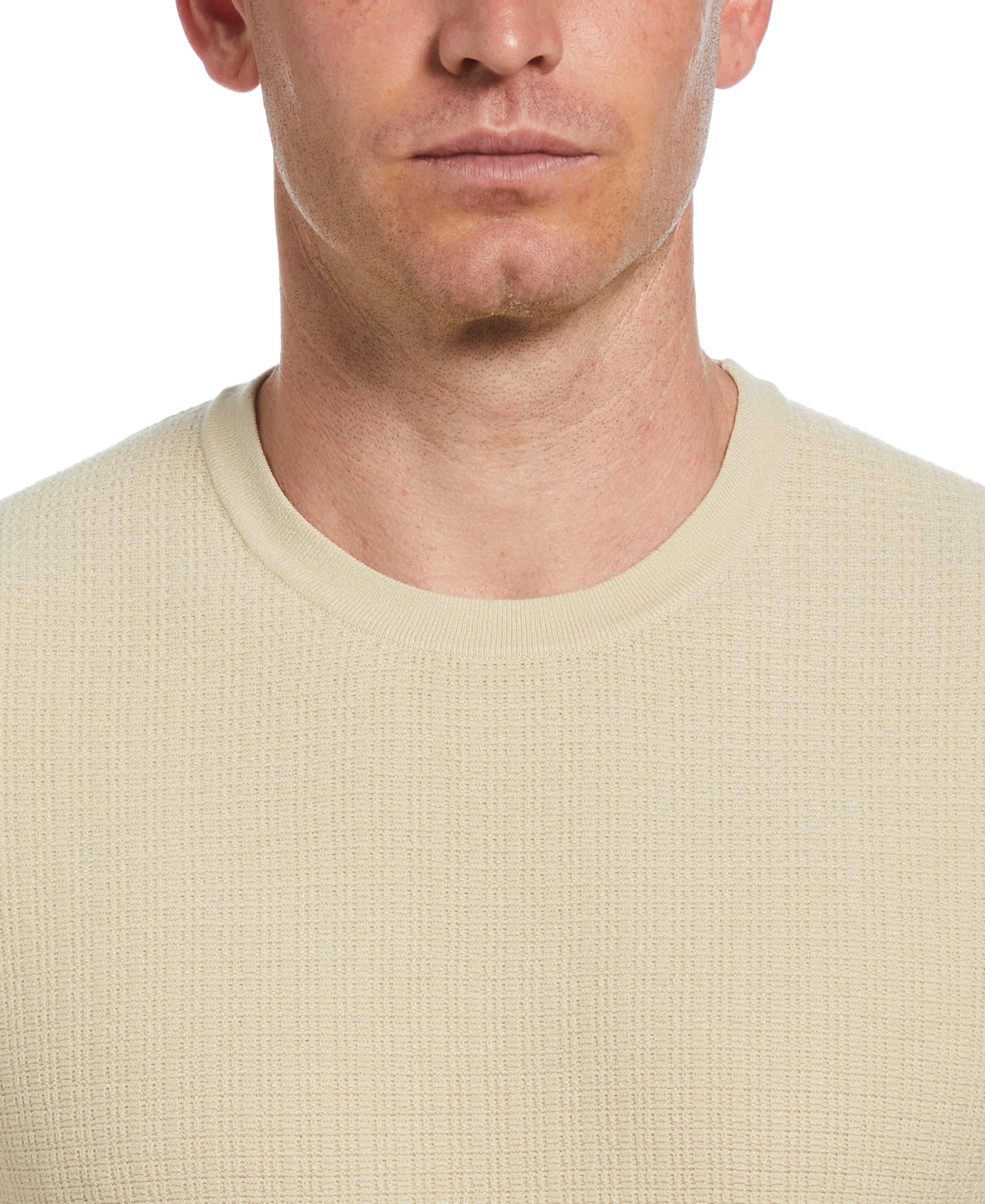 Tech Knit Vertical Ribbed Sweater Tee