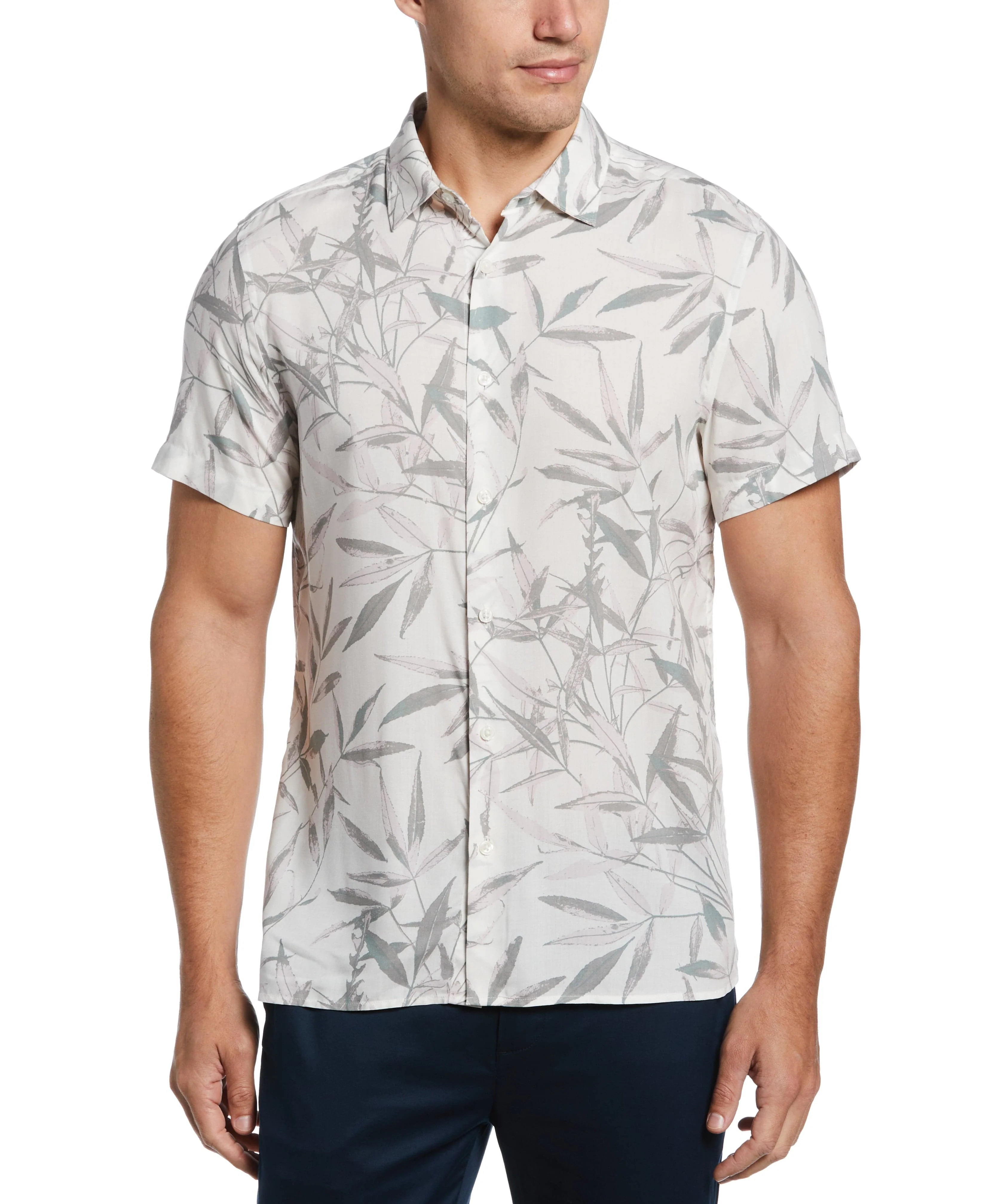 Leaf Print Soft Shirt