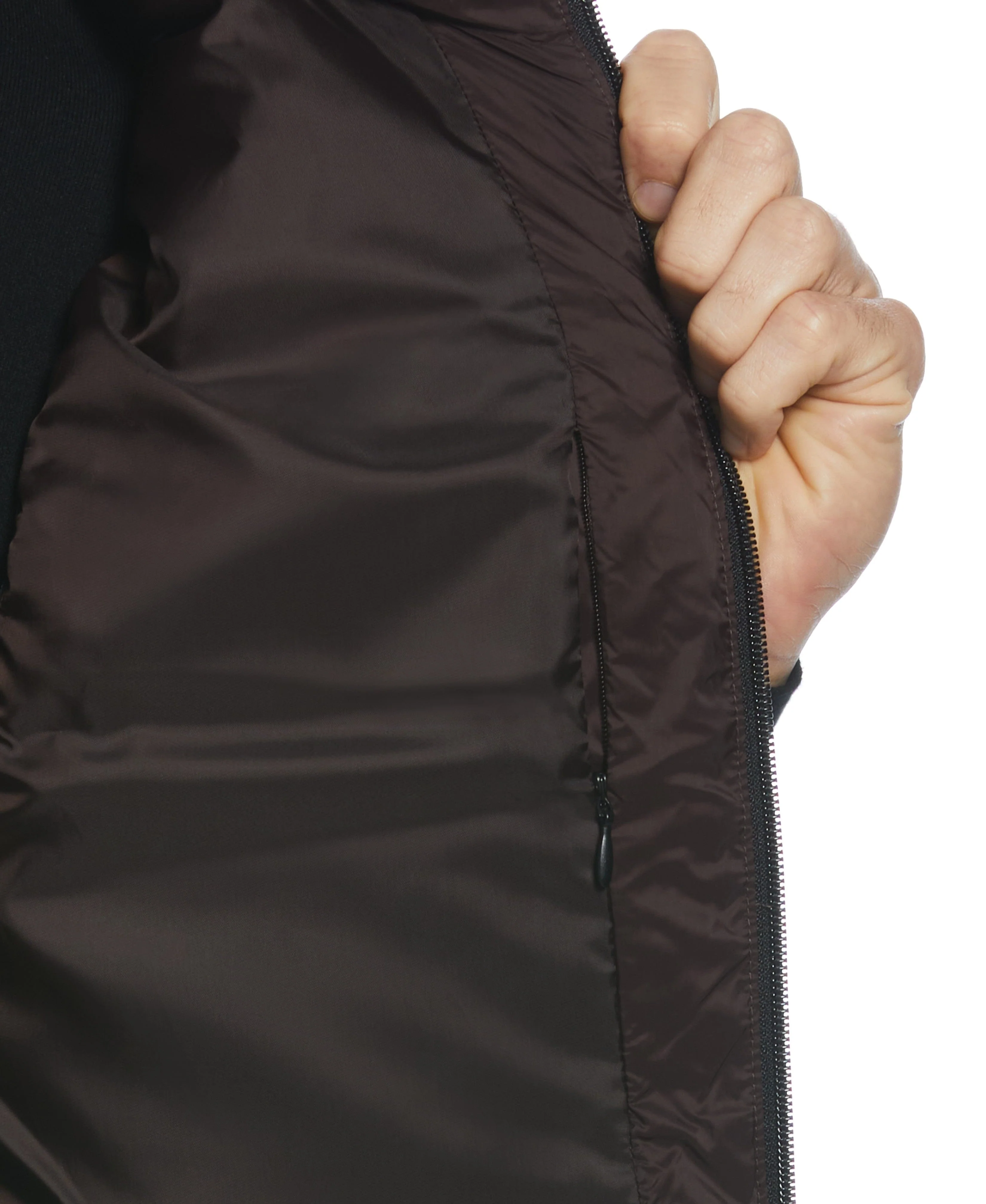 Lightweight Puffer Vest - Brown