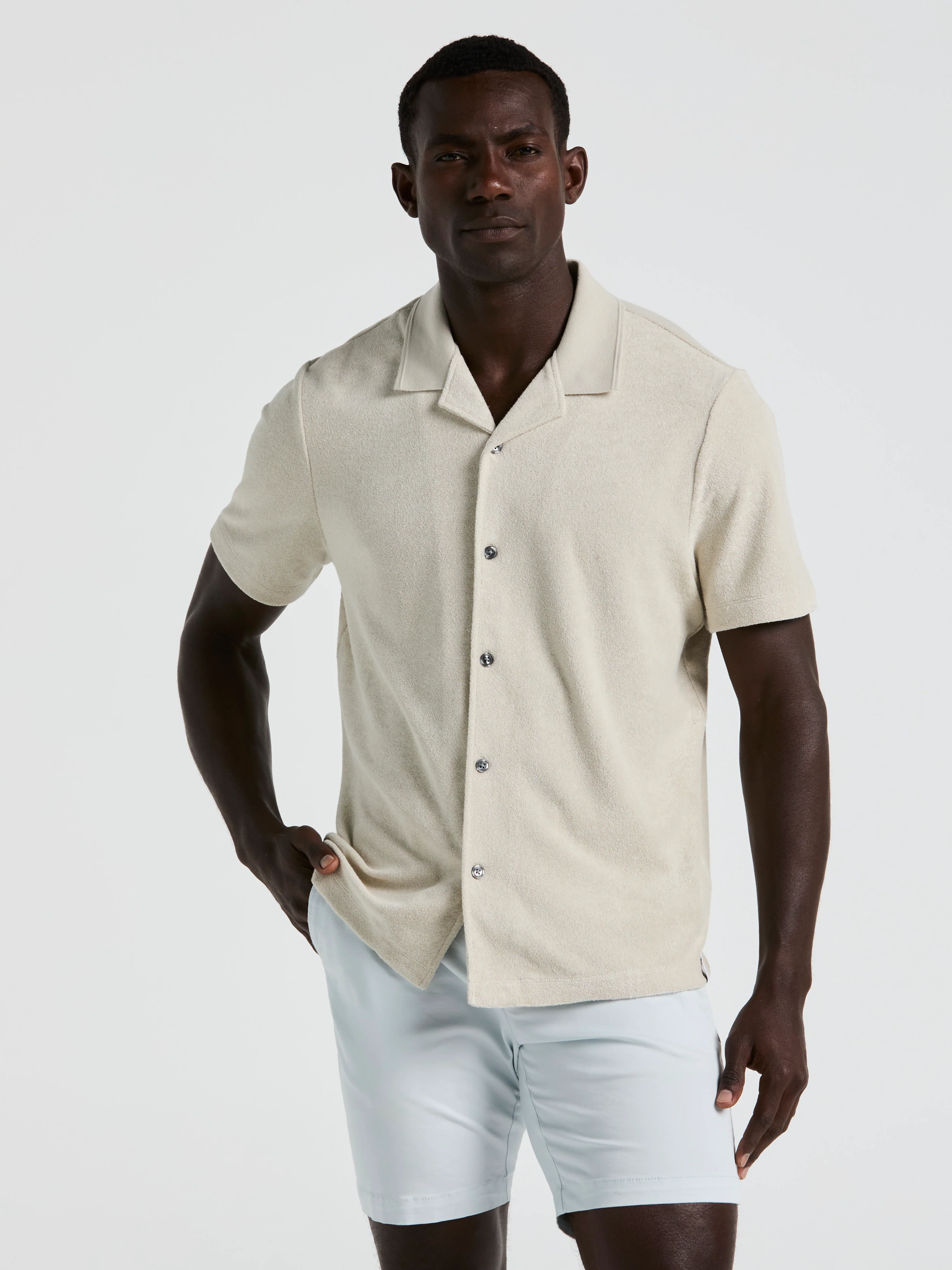 Terry Camp Collar Shirt