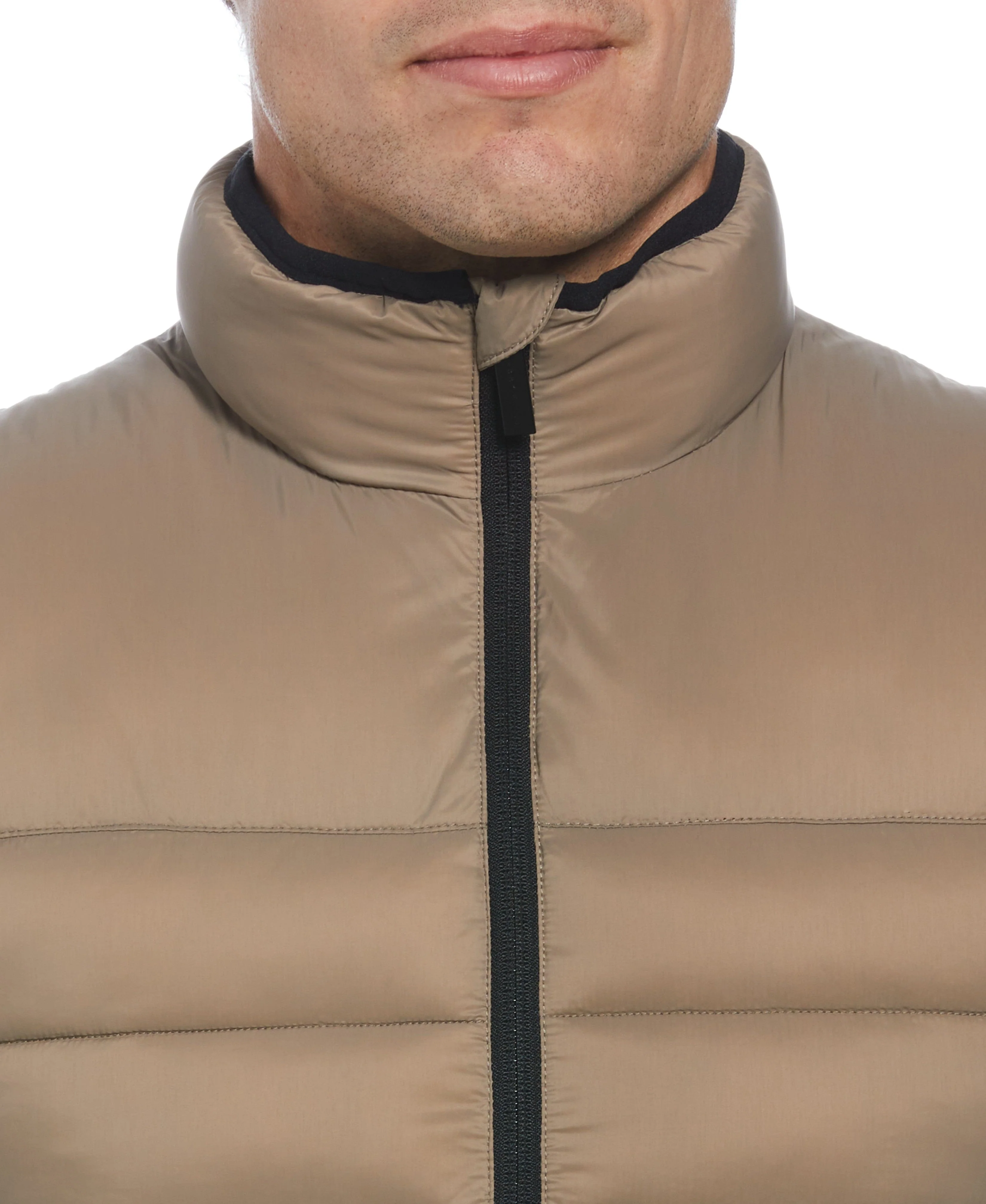 Lightweight Puffer Vest - Brown