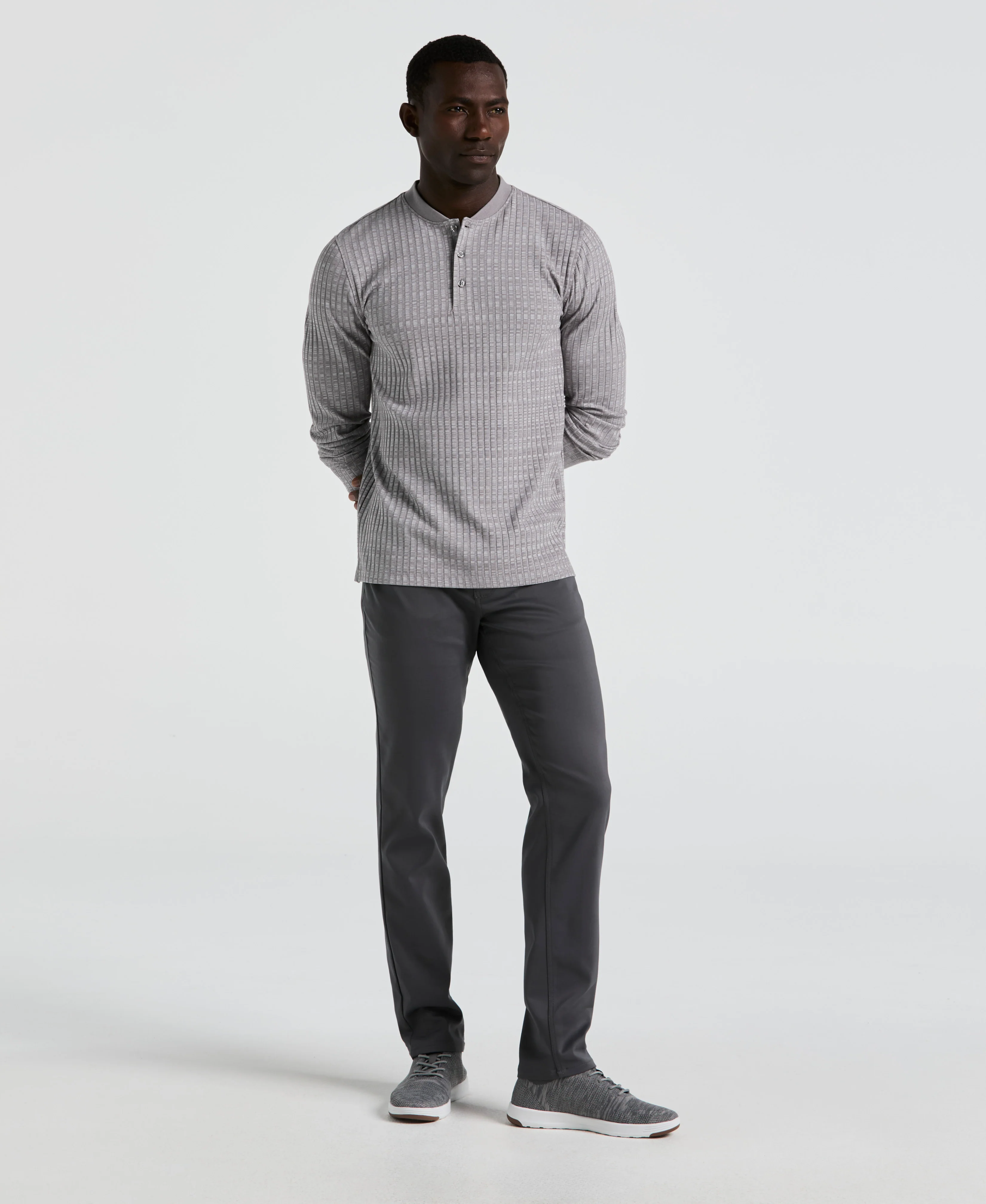 Slim Fit Double Cloth 5-Pocket Pants