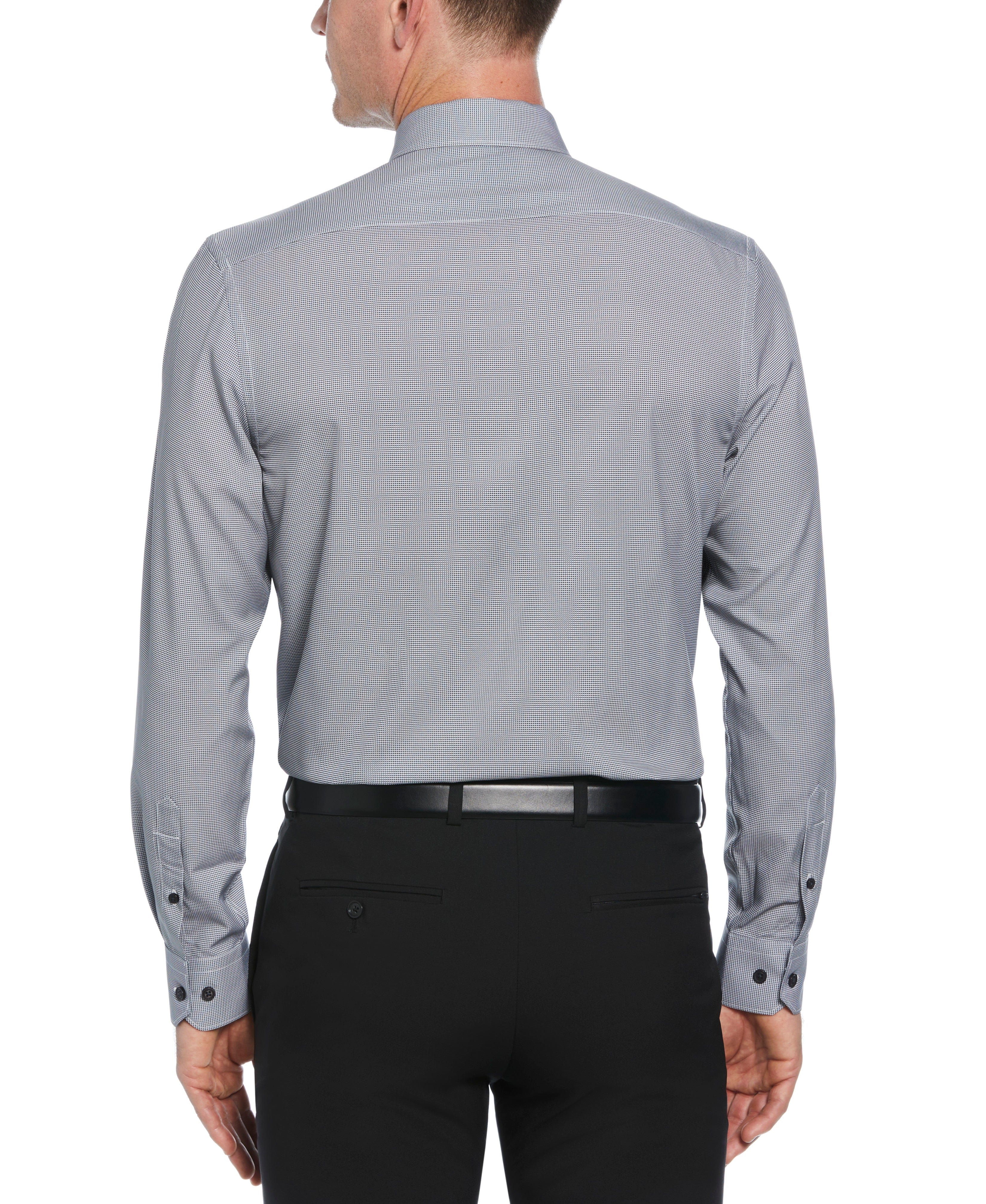 Slim Fit Stretch Houndstooth Dress Shirt