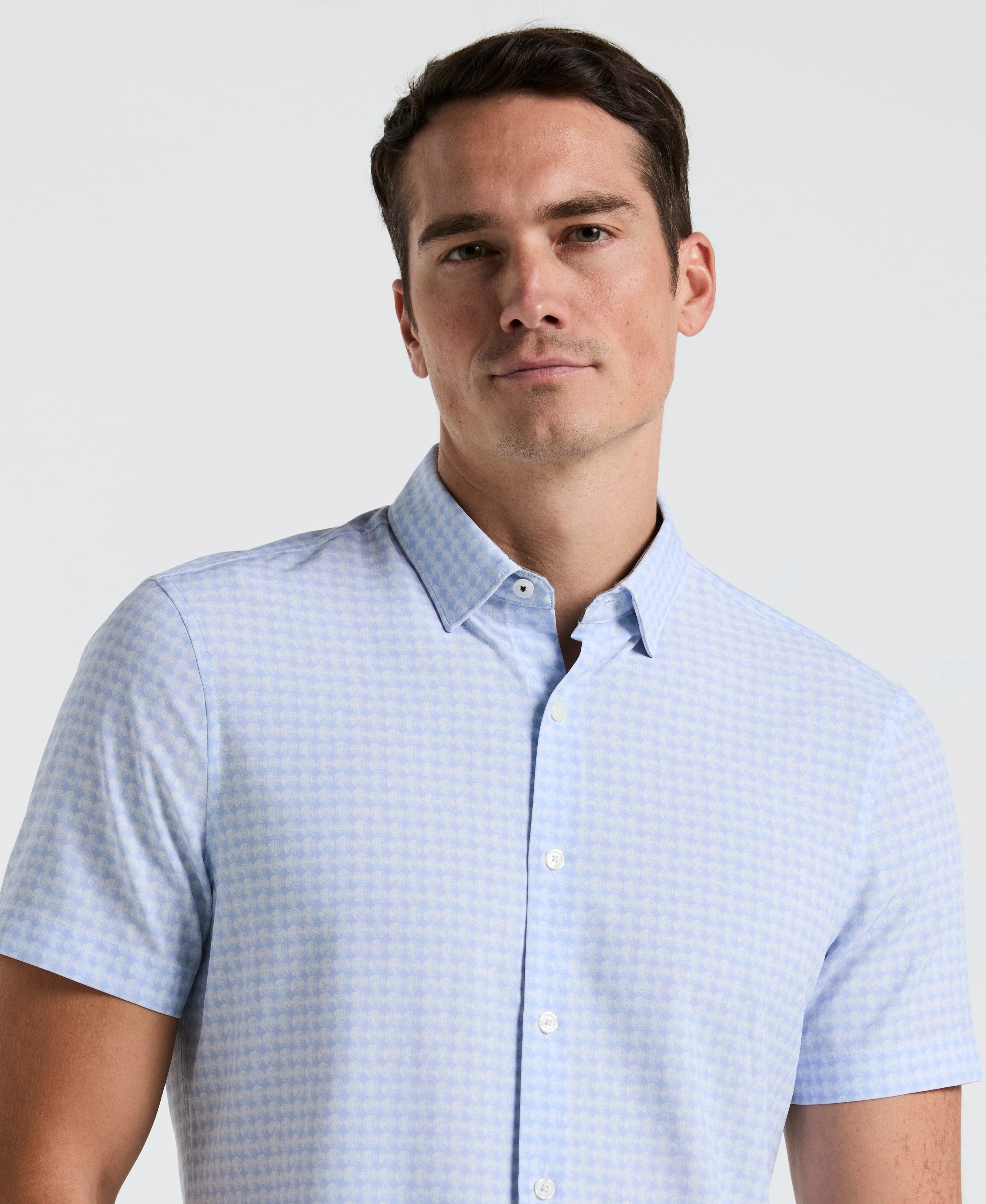 Textured Dot Slim Fit Shirt