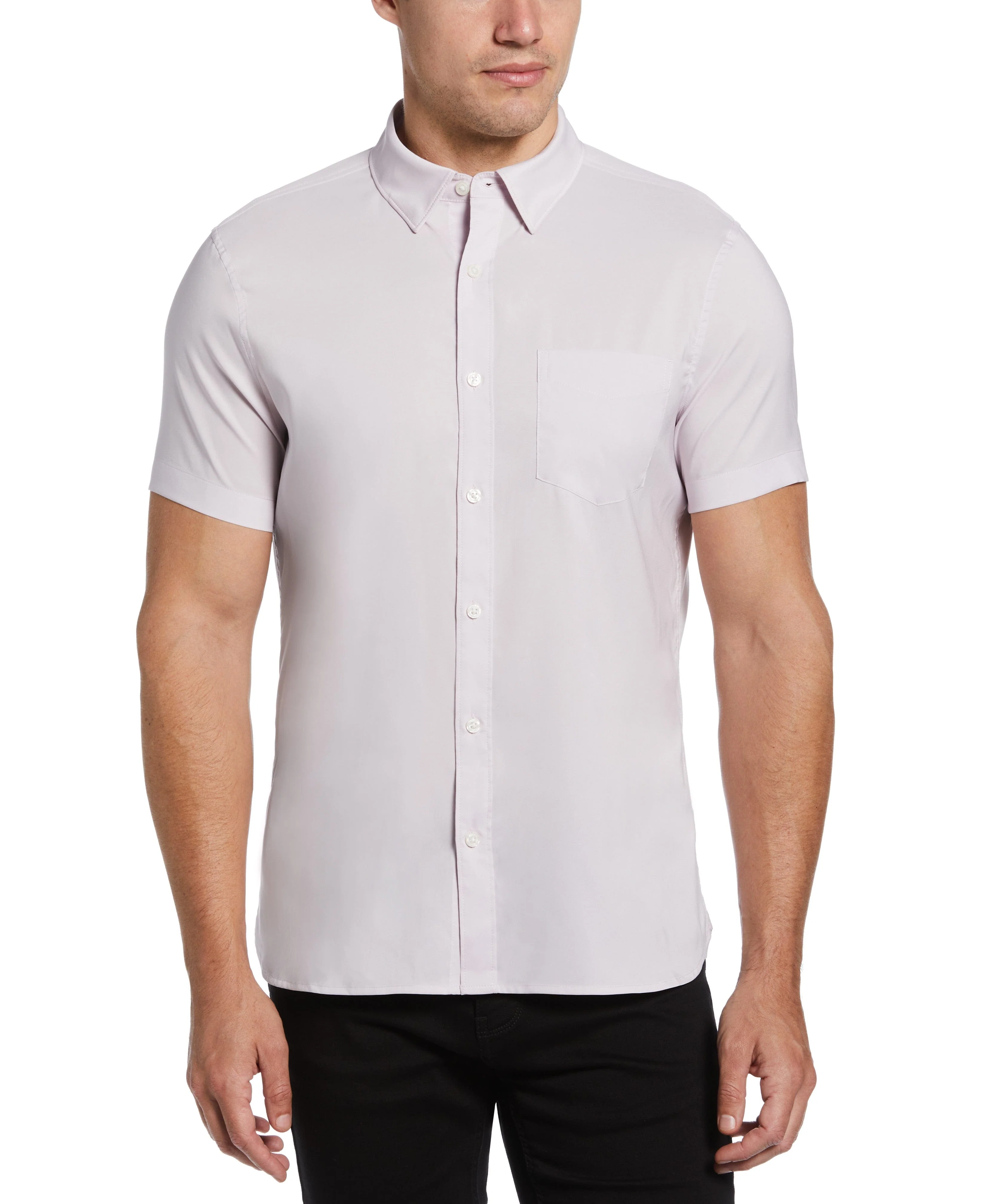 Total Stretch Slim Fit Heather Pocket Shirt