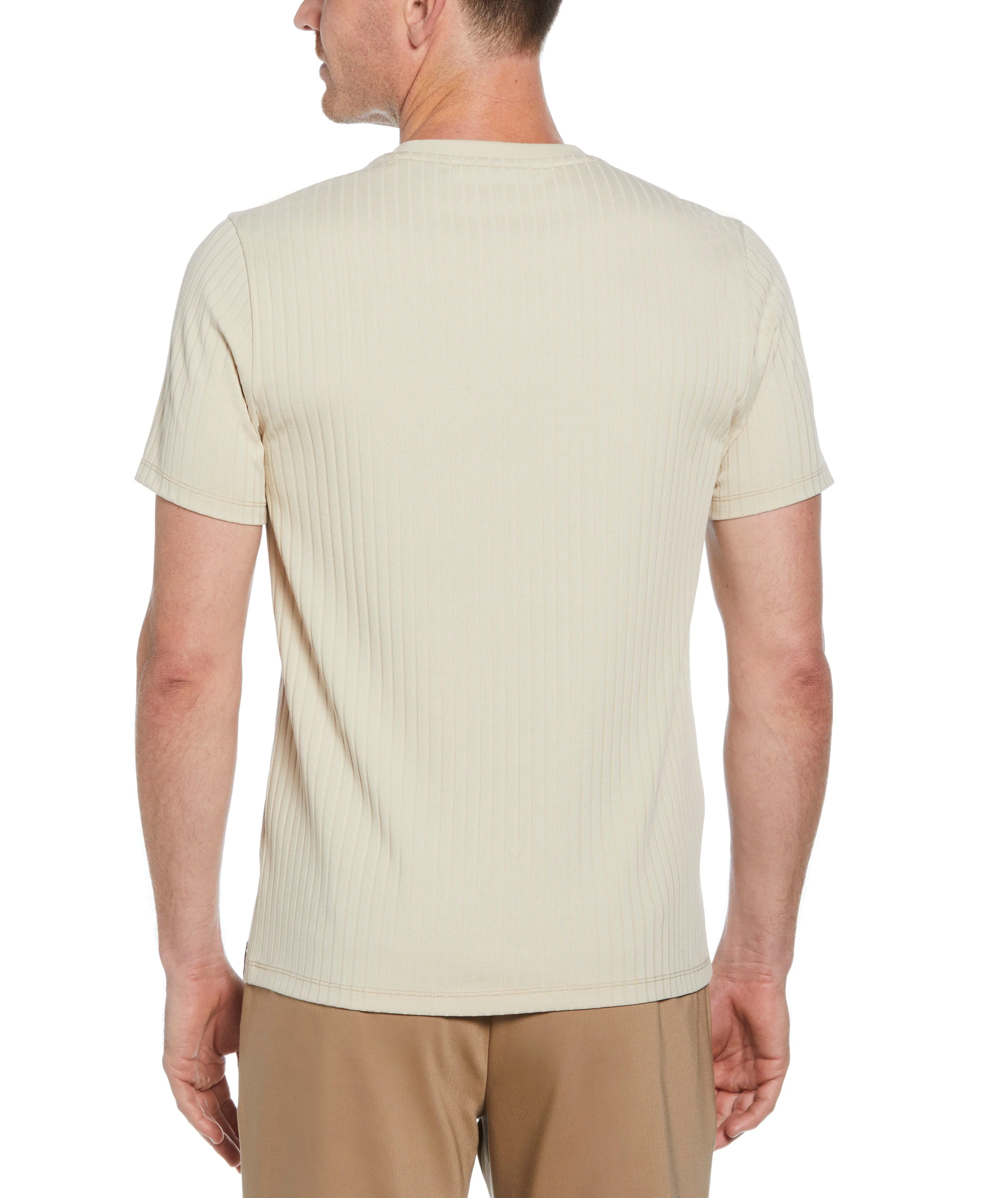 Ribbed Crew Neck Tee