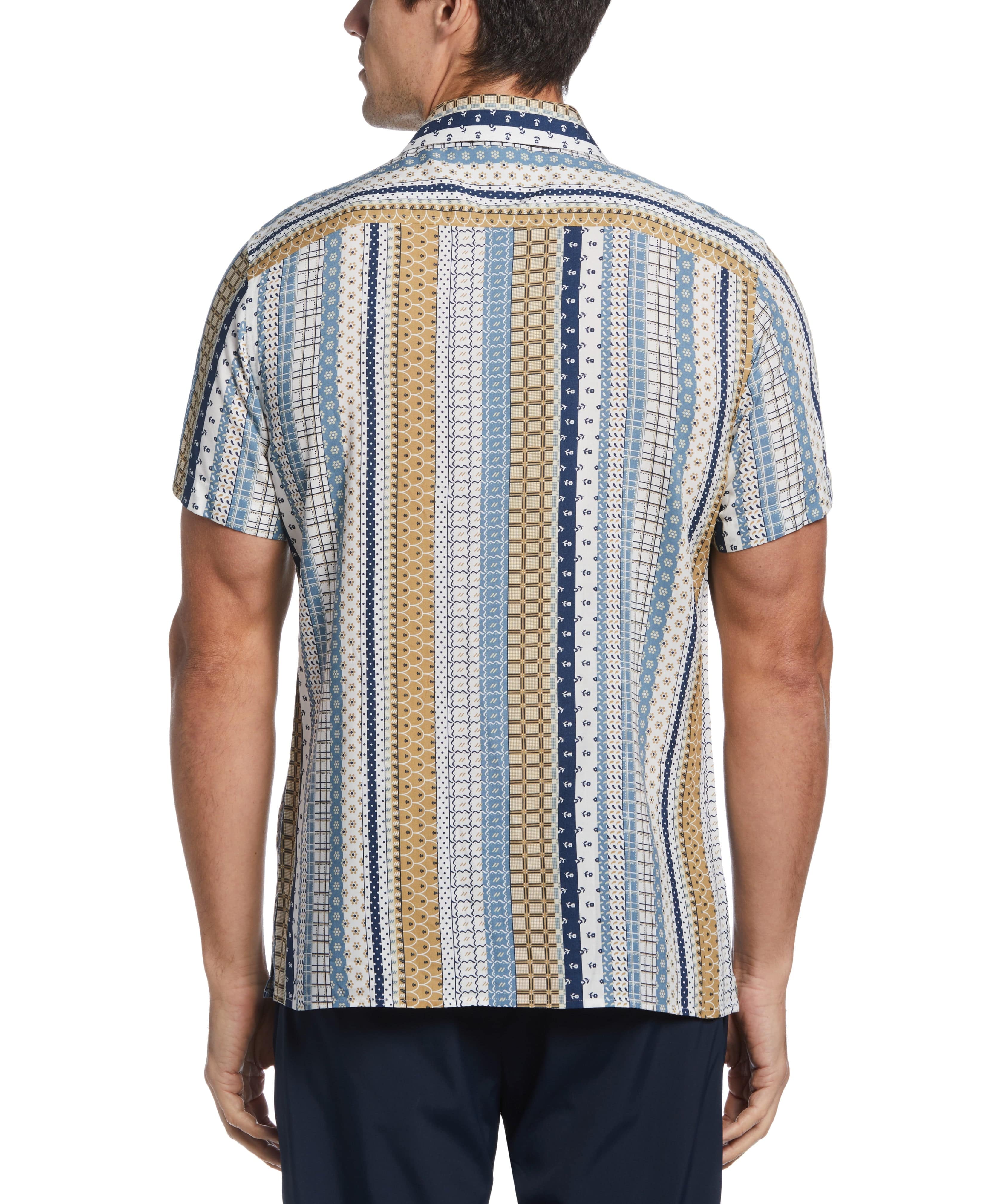 Multi-Print Stripe Shirt