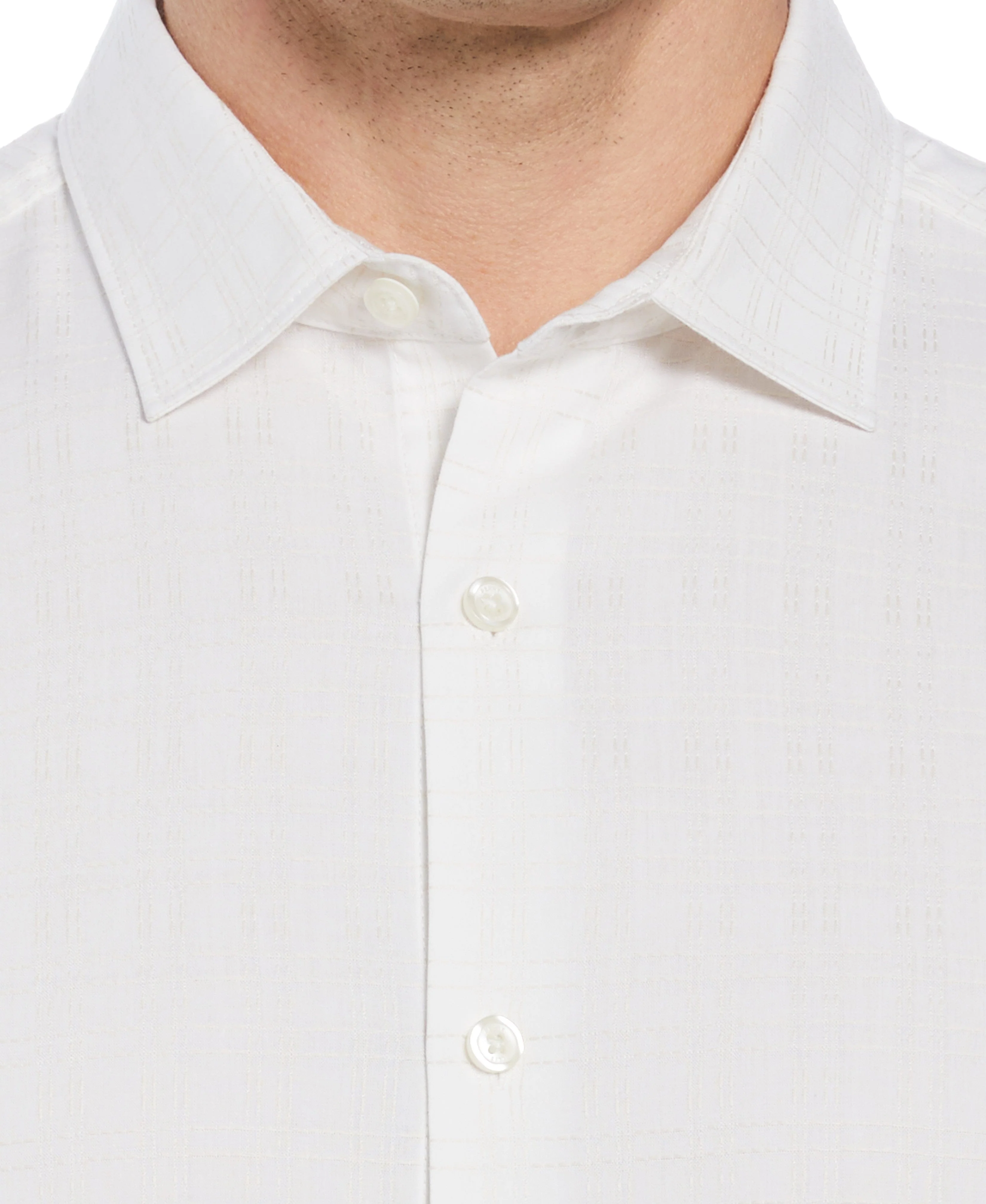 Dobby Short Sleeve Shirt - White