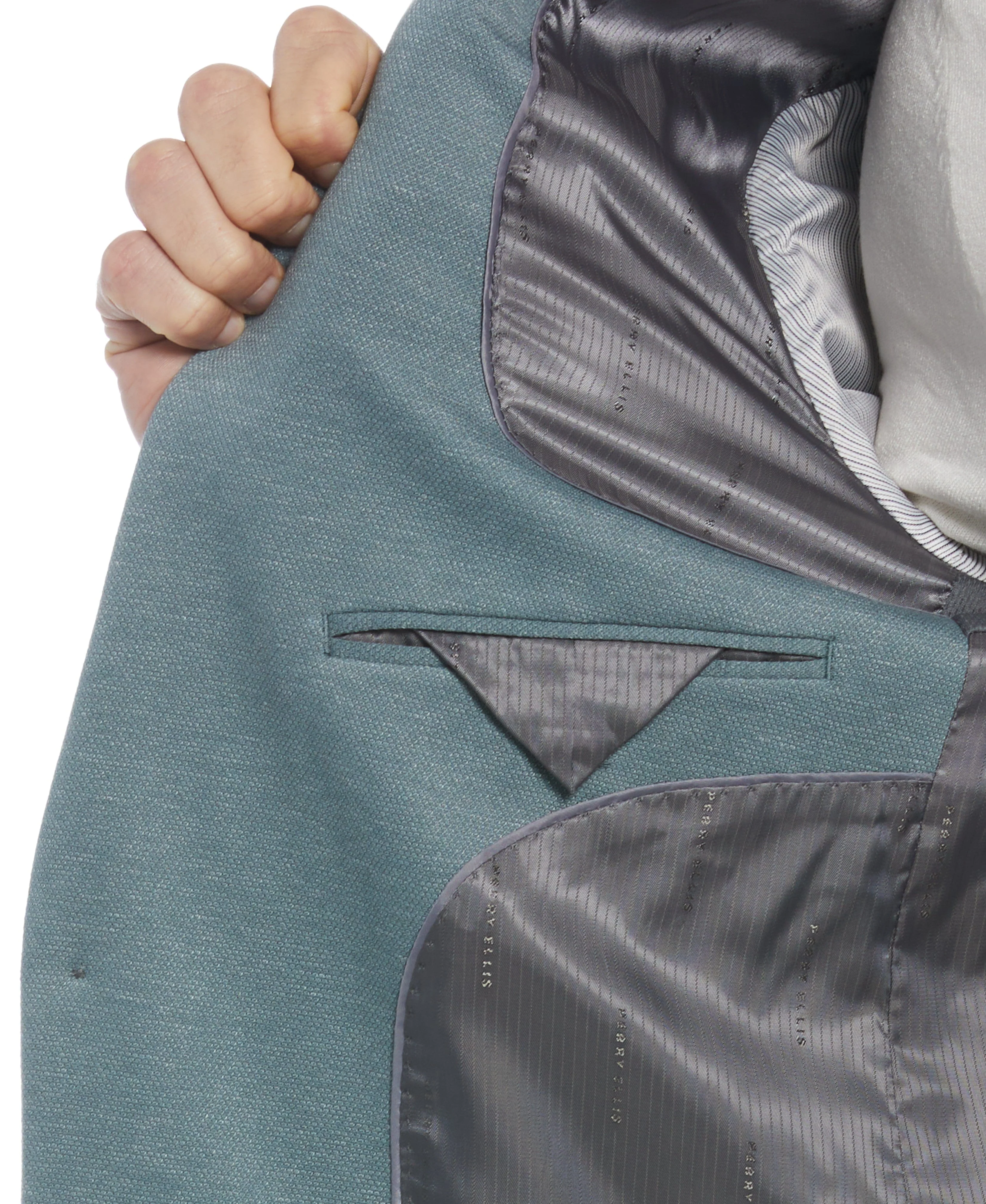 Slim Fit Two Tone Smart Knit Suit Jacket