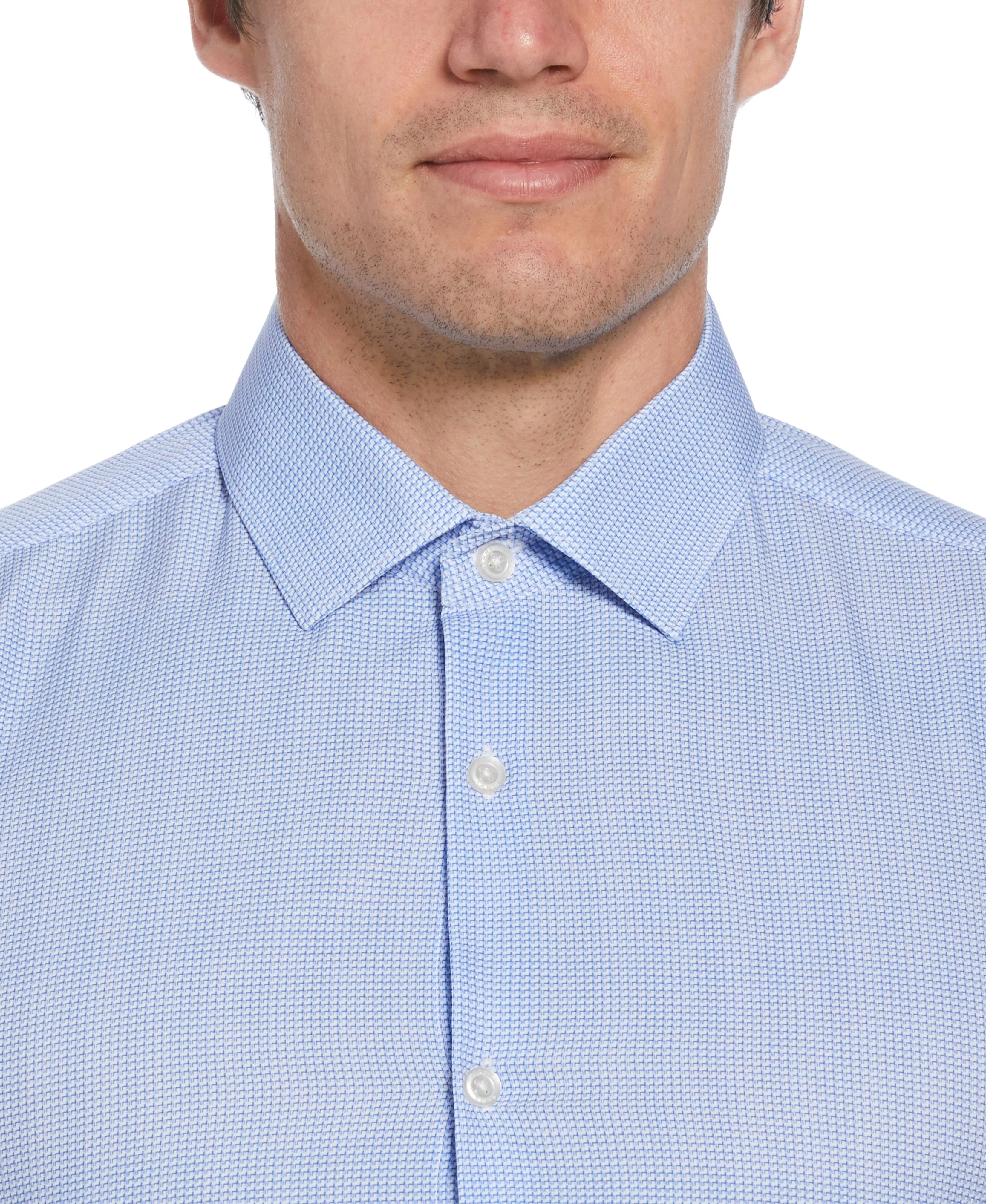 Slim Fit Total Stretch Microprint Dress Shirt