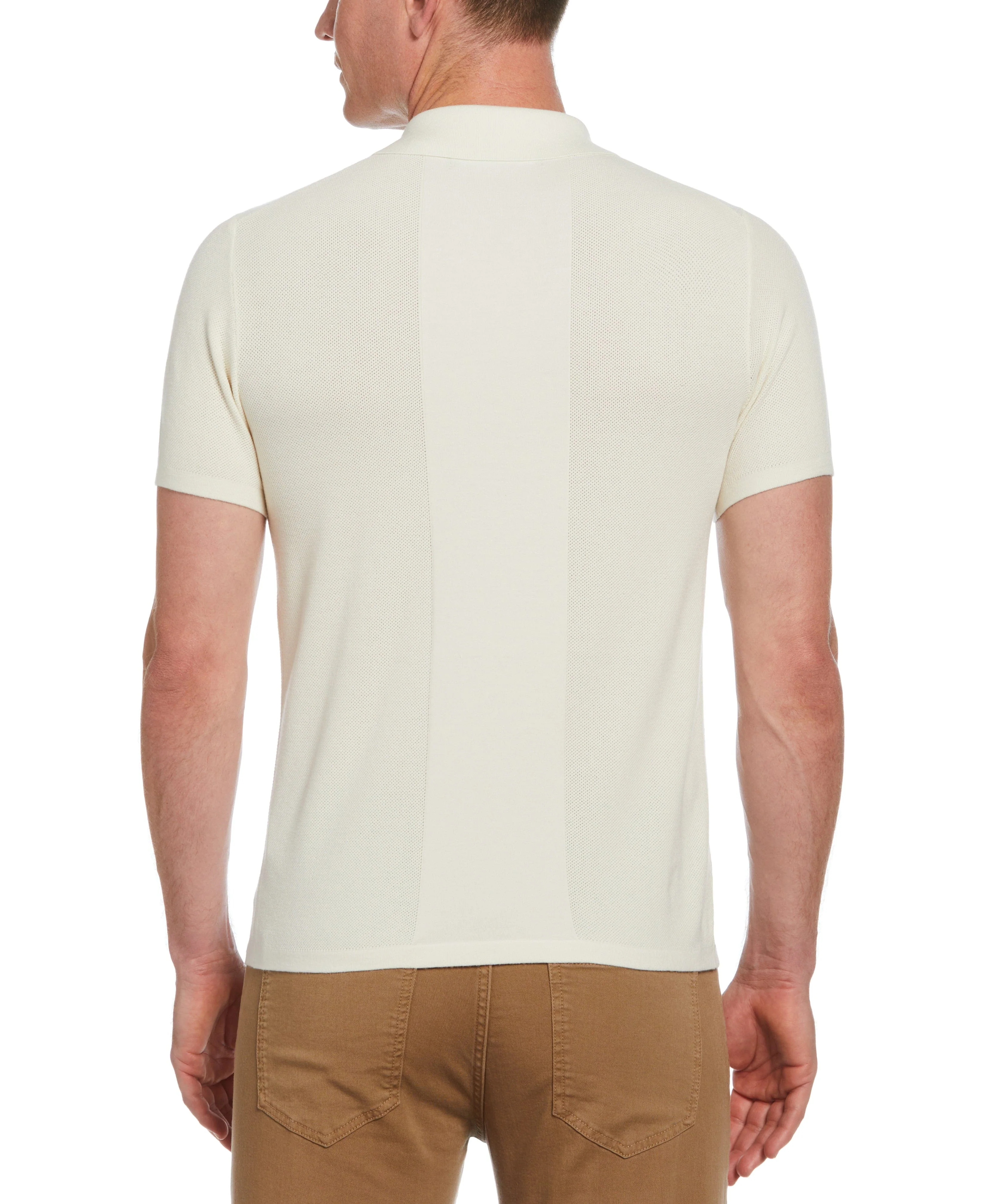 Solid Tech Knit Texture Polo