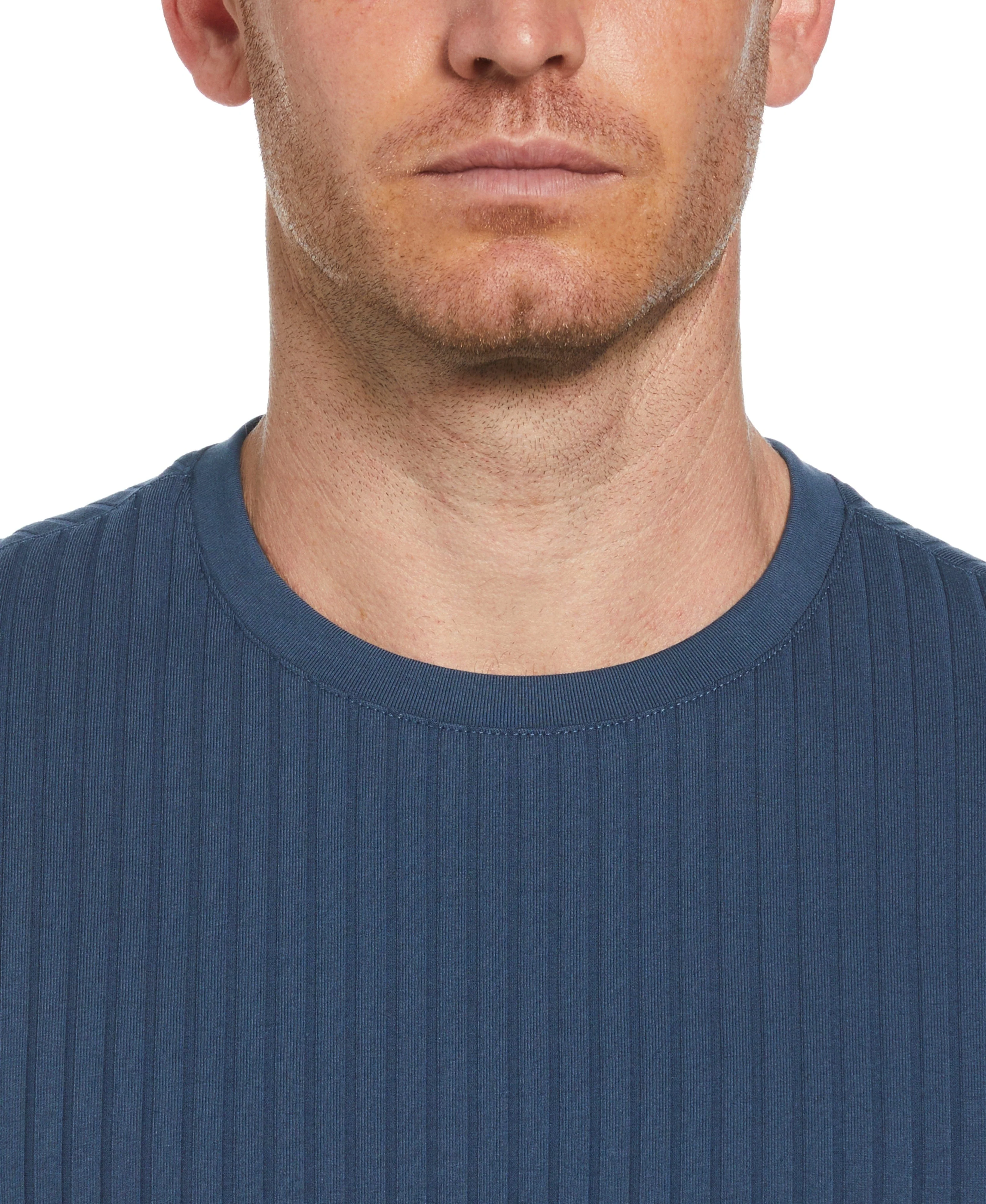 Ribbed Crew Neck Tee