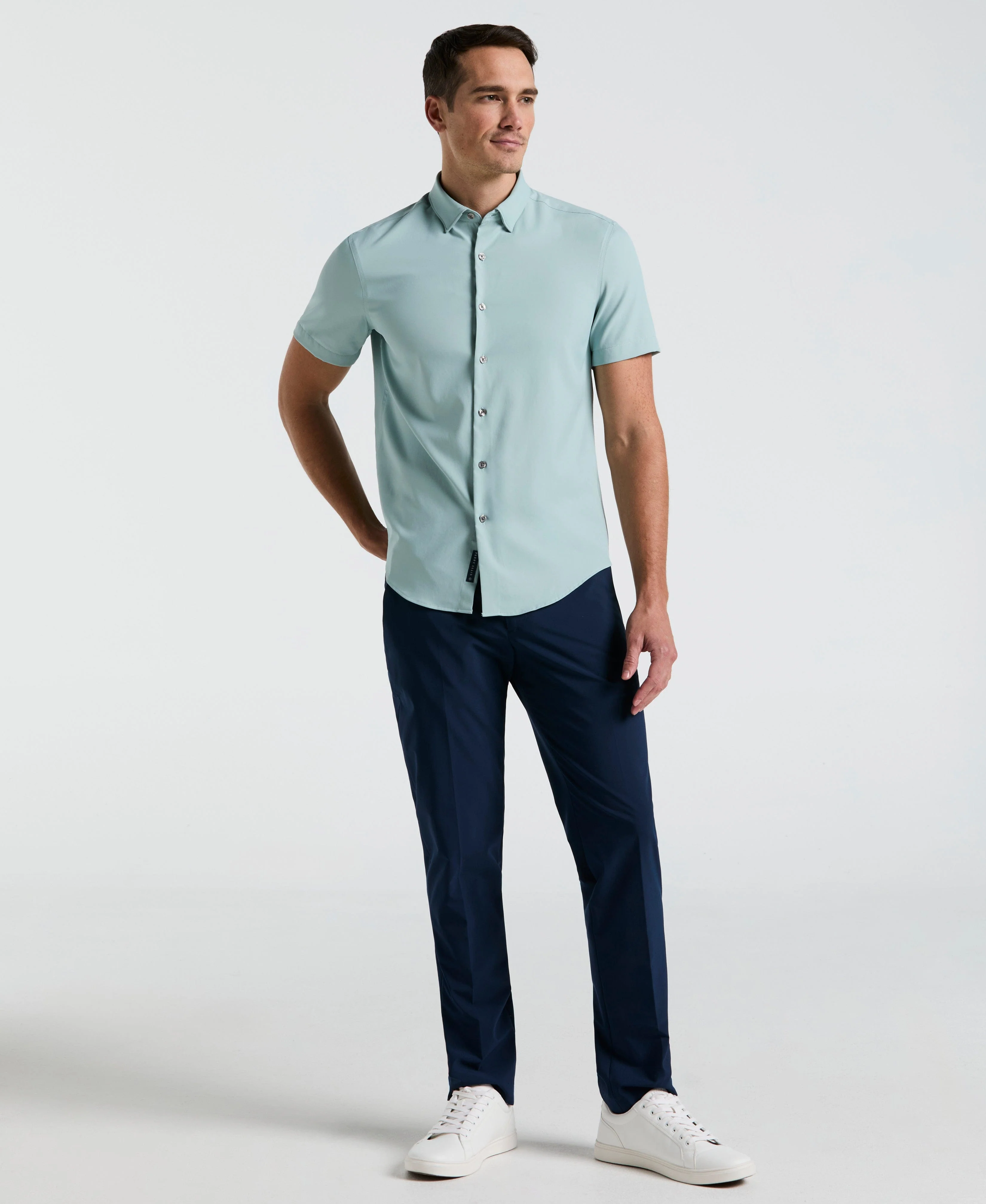 Slim Fit Total Stretch Solid Shirt