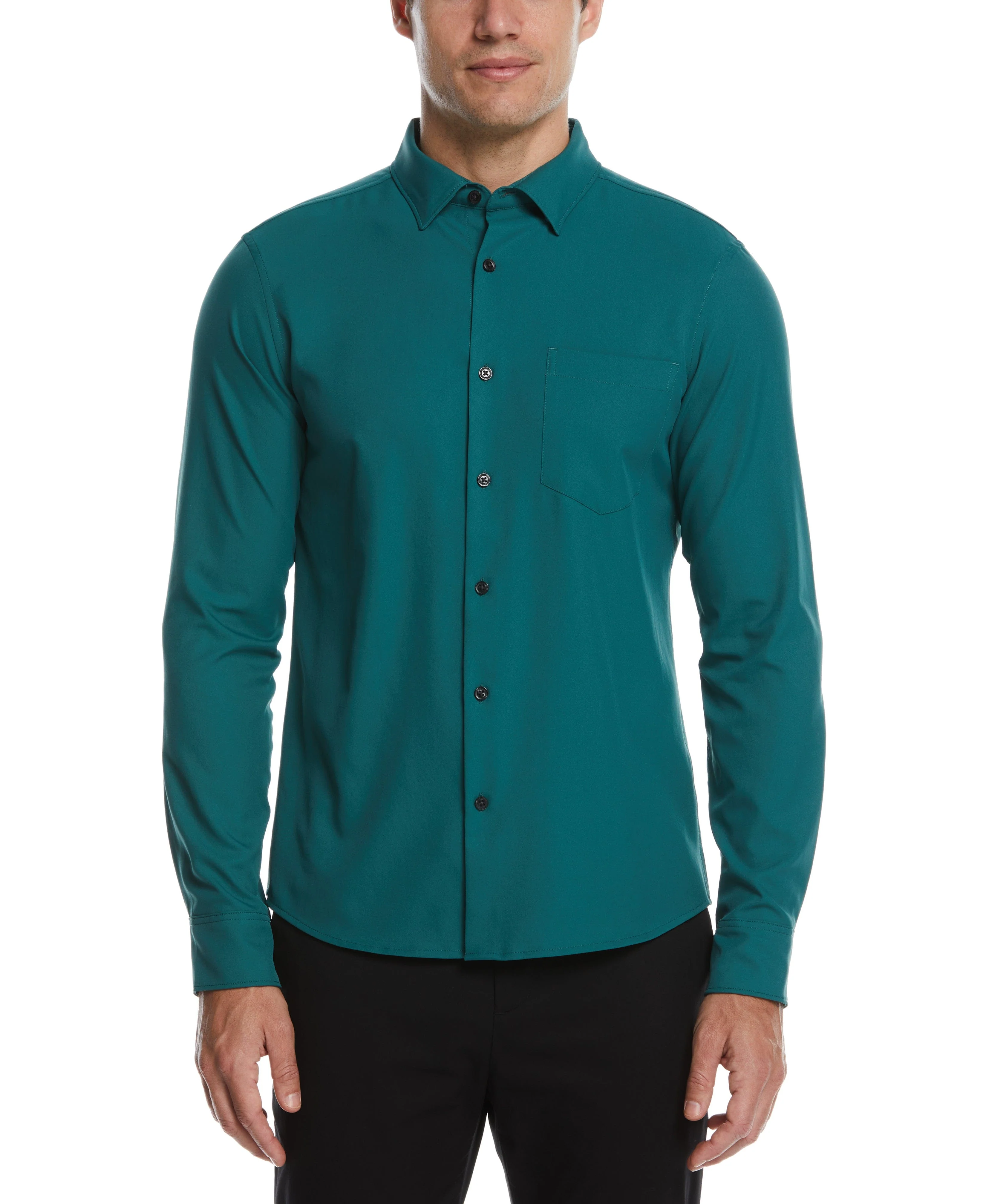 Untucked Total Stretch Slim Fit Solid Shirt