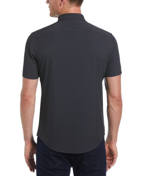 Untucked Total Stretch Hex Geo Print Shirt