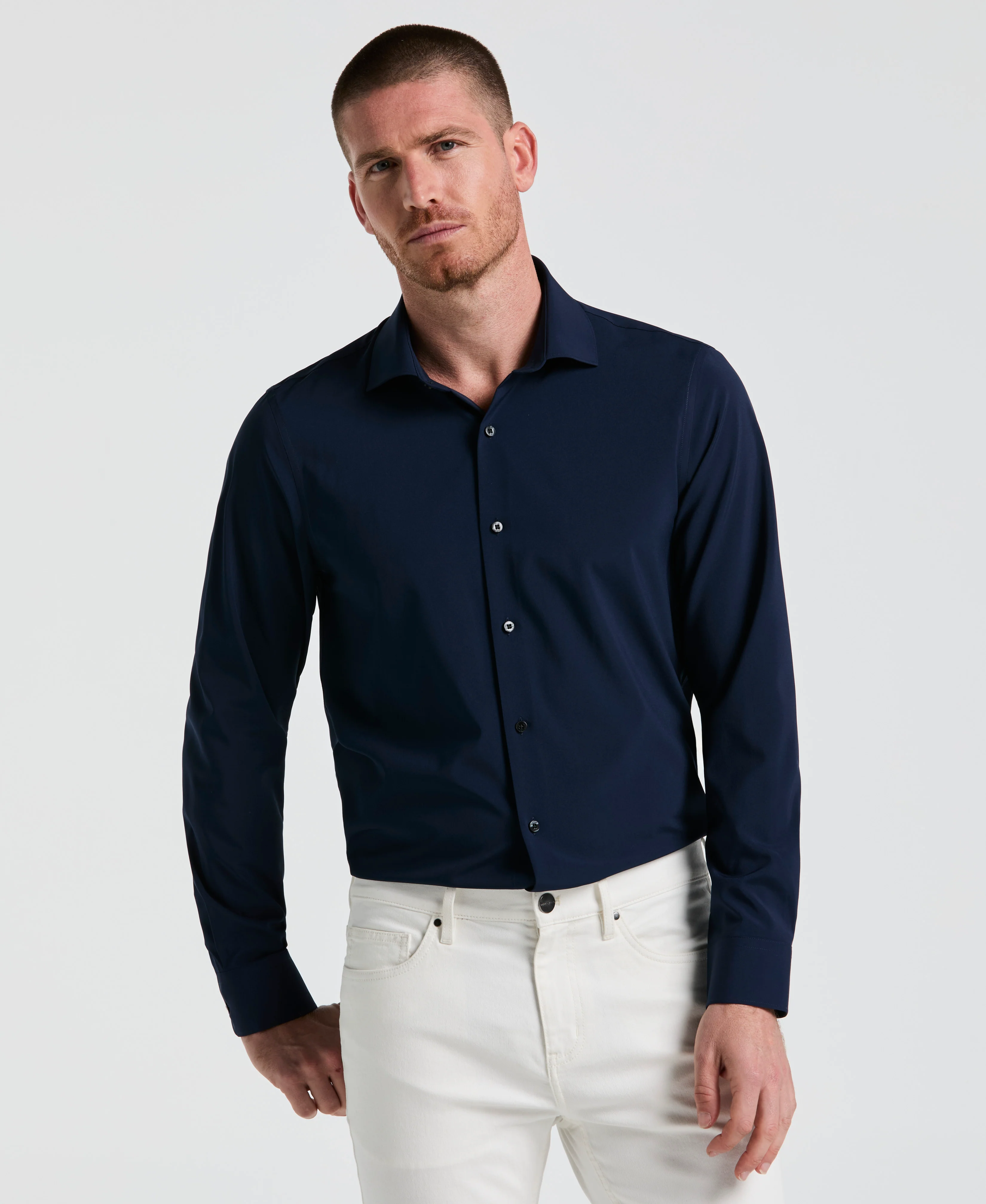 Performance Tech Solid Dress Shirt