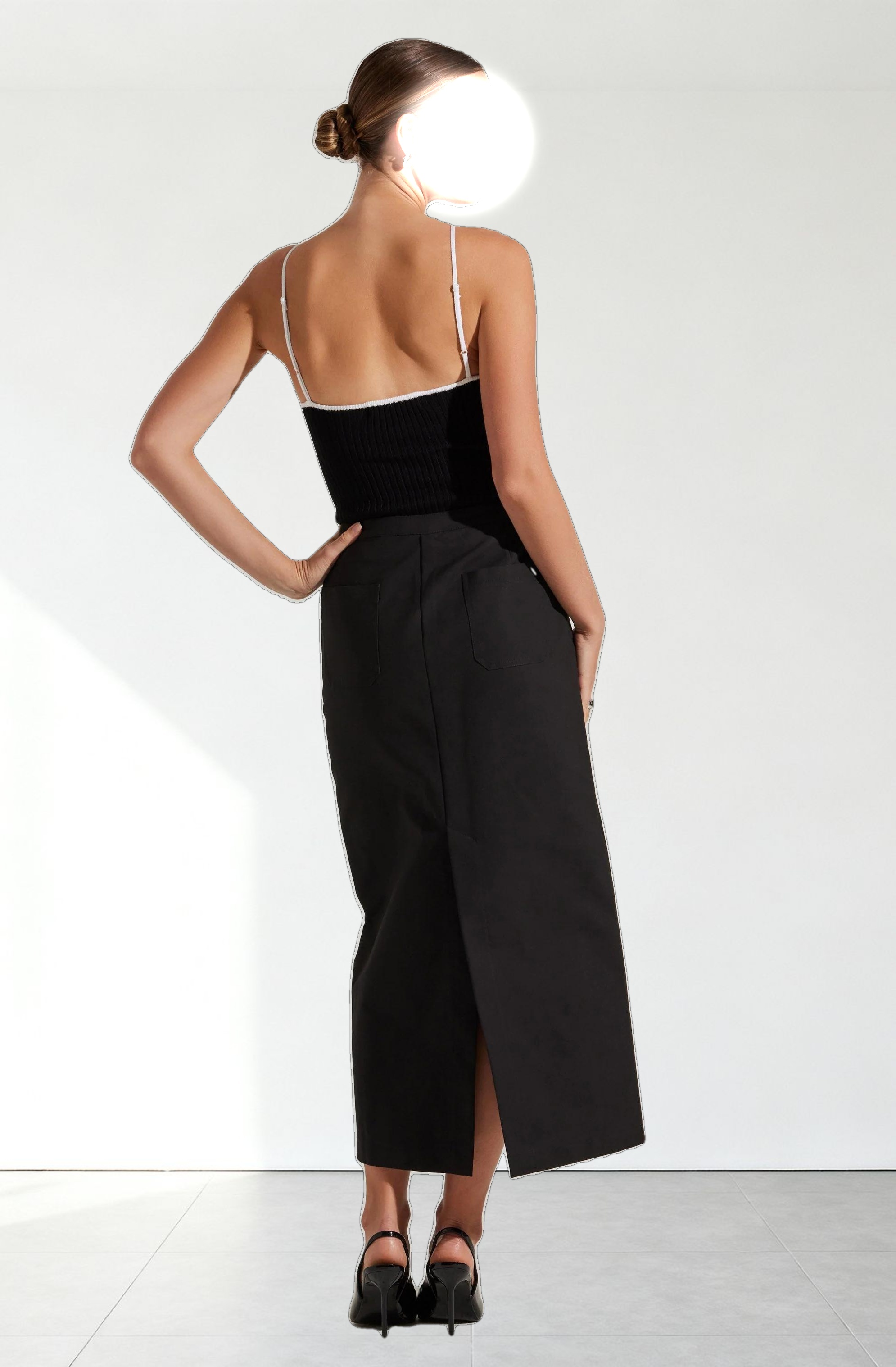 Jenini Ribbed High Neck Sweater