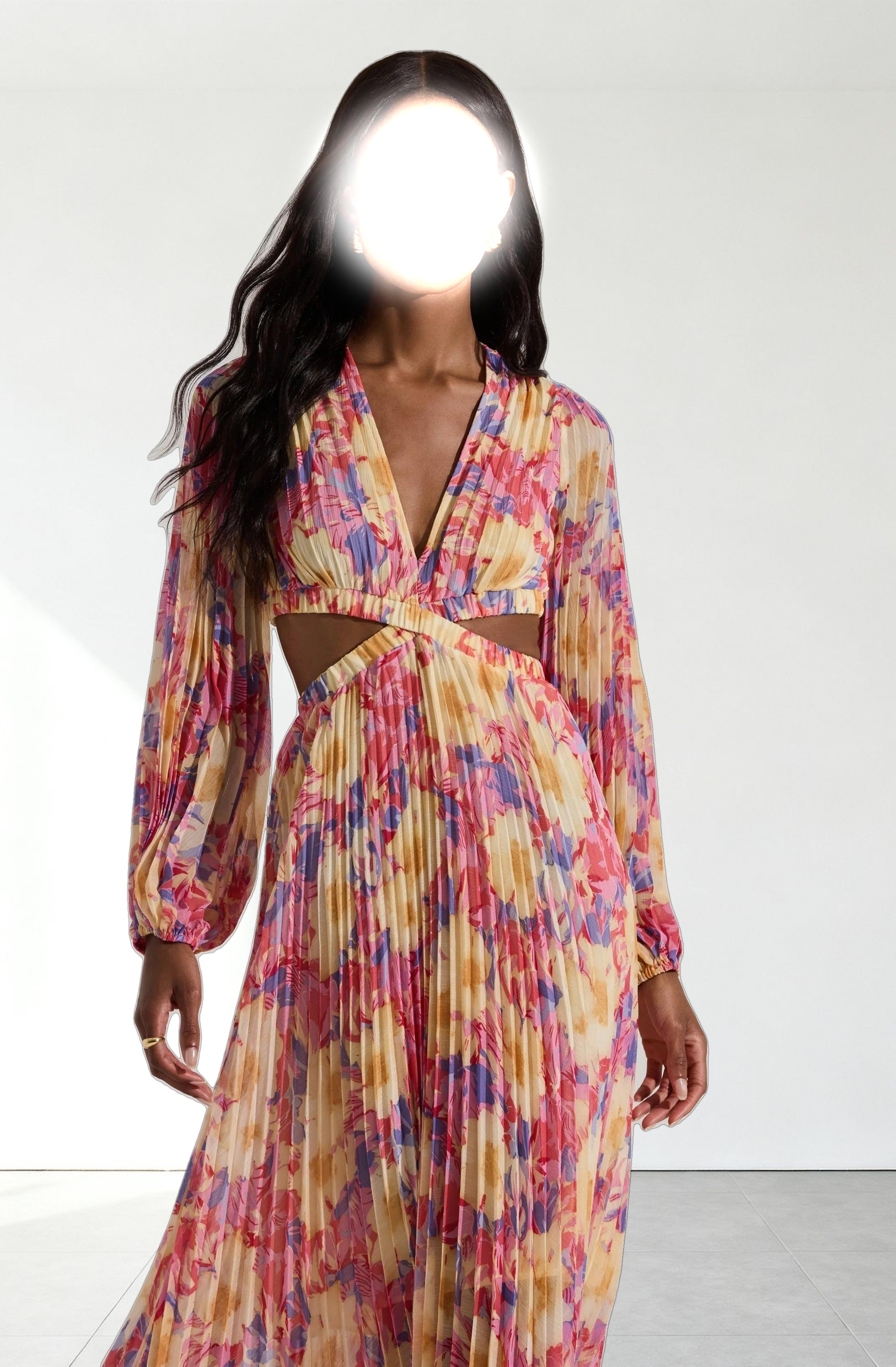Revery Floral Long Sleeve Maxi Dress