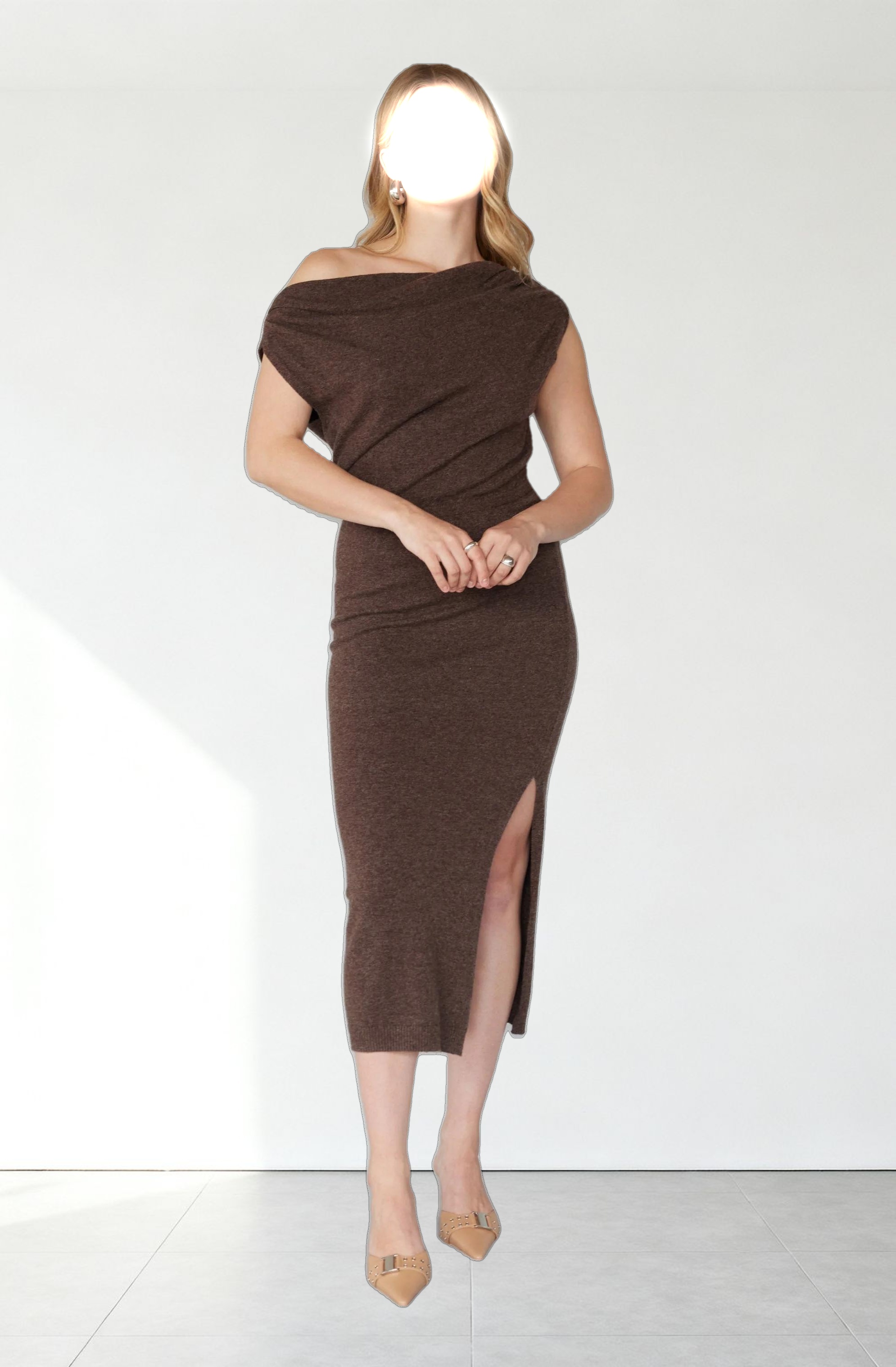 Val One Shoulder Sweater Dress