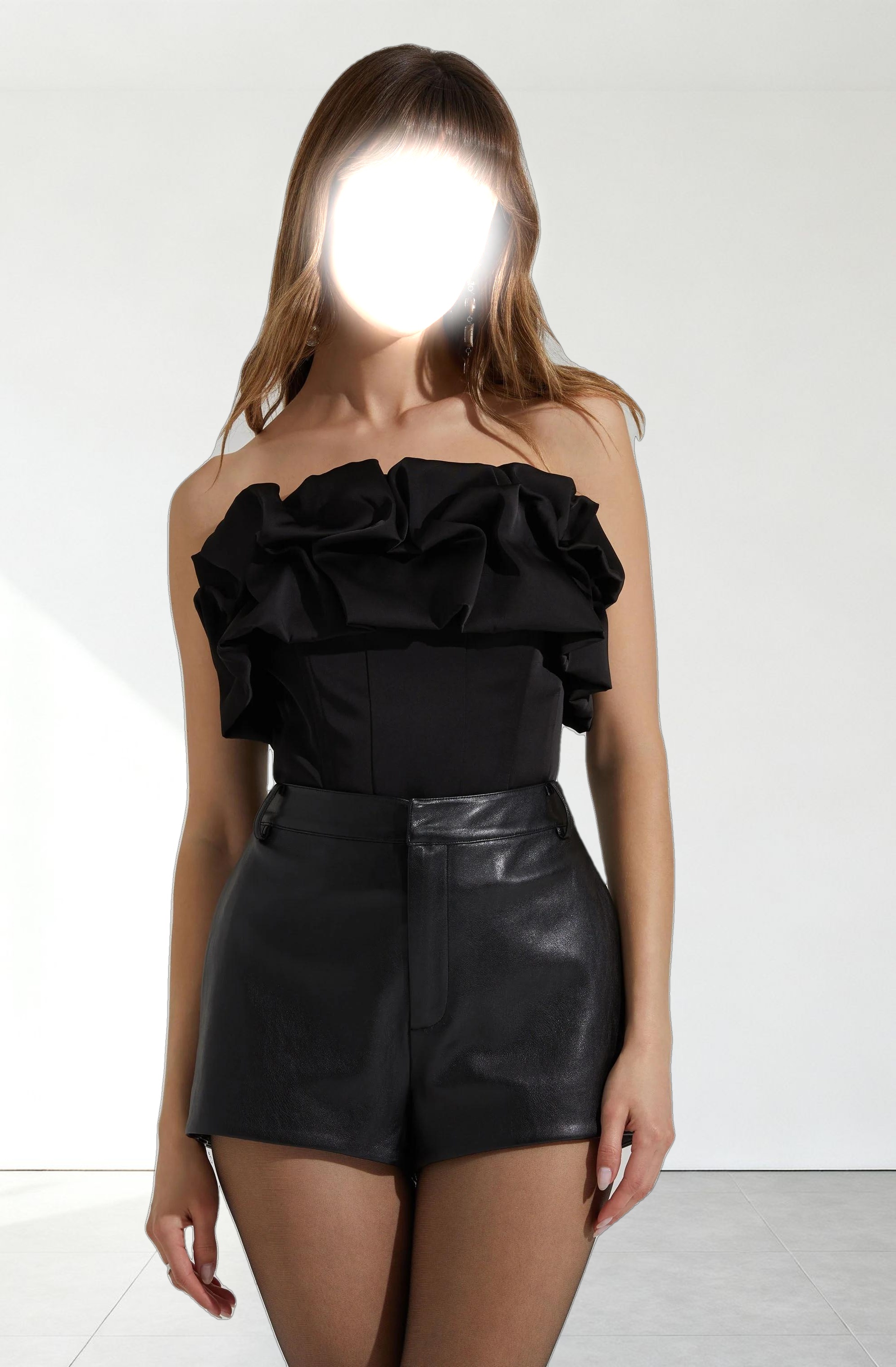 Sarahi Strapless Ruffled Corset Top