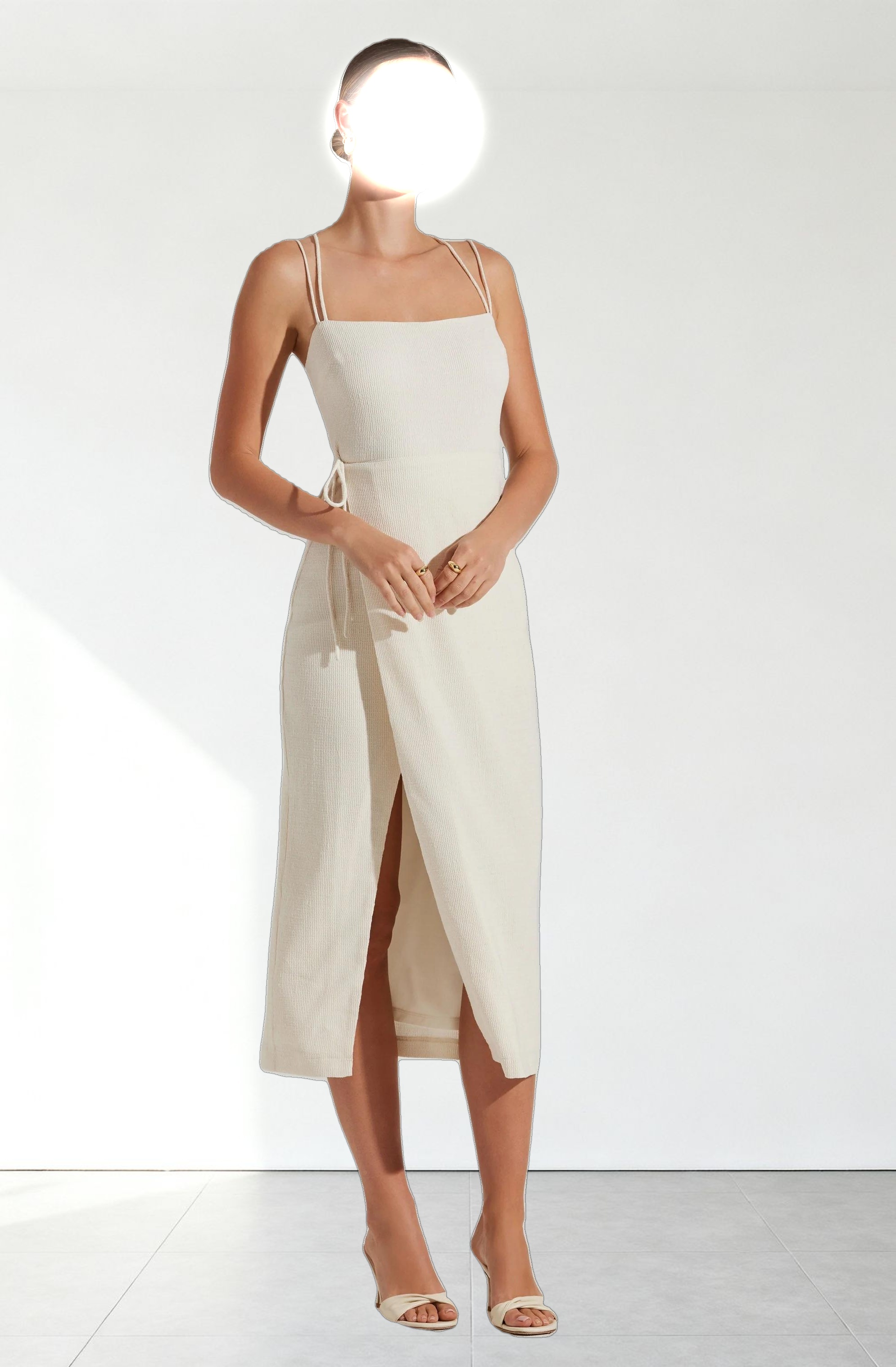 Brinda Wrap Midi Dress