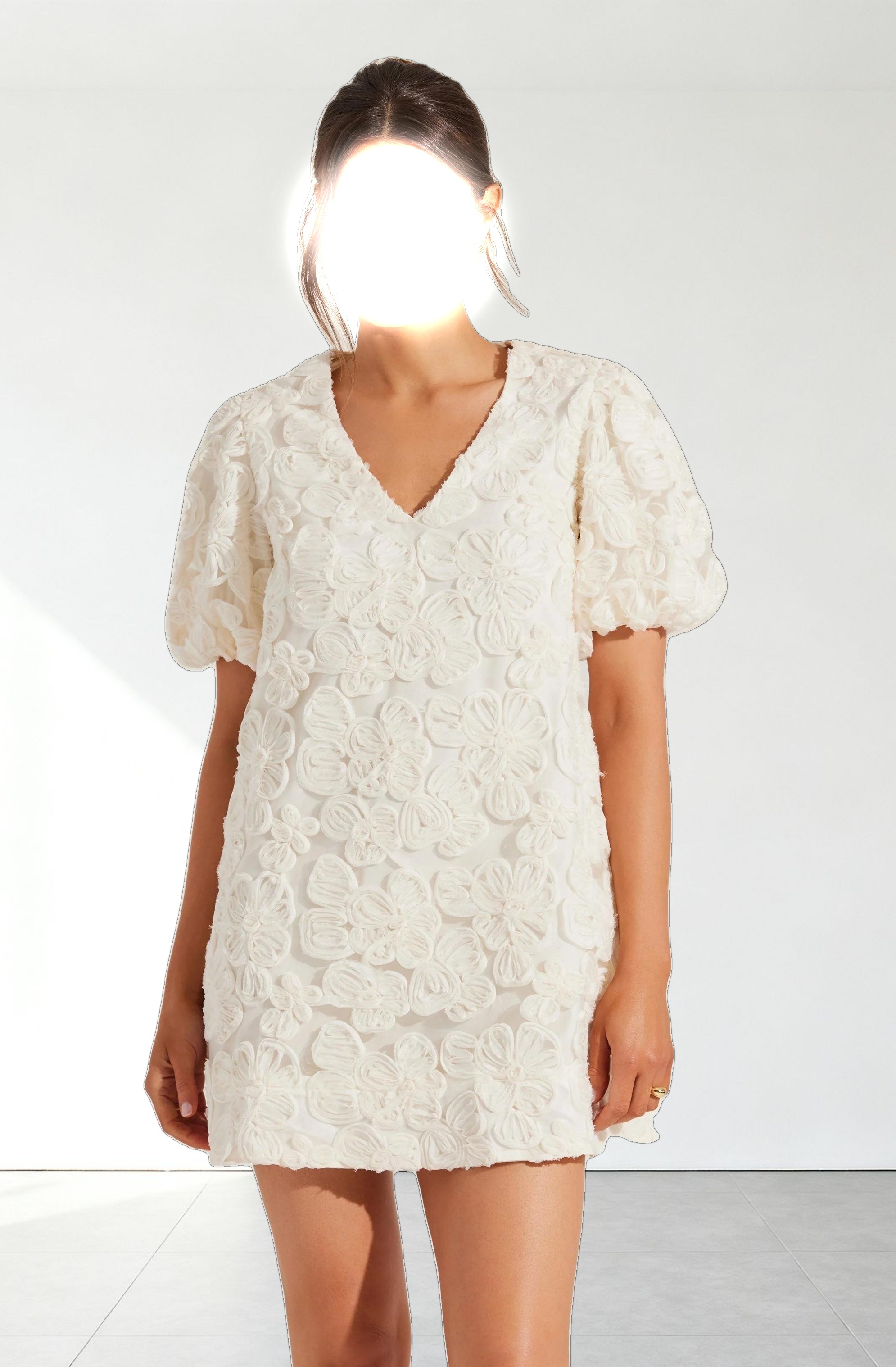 Lakelyn Floral Embroidered Mini Dress