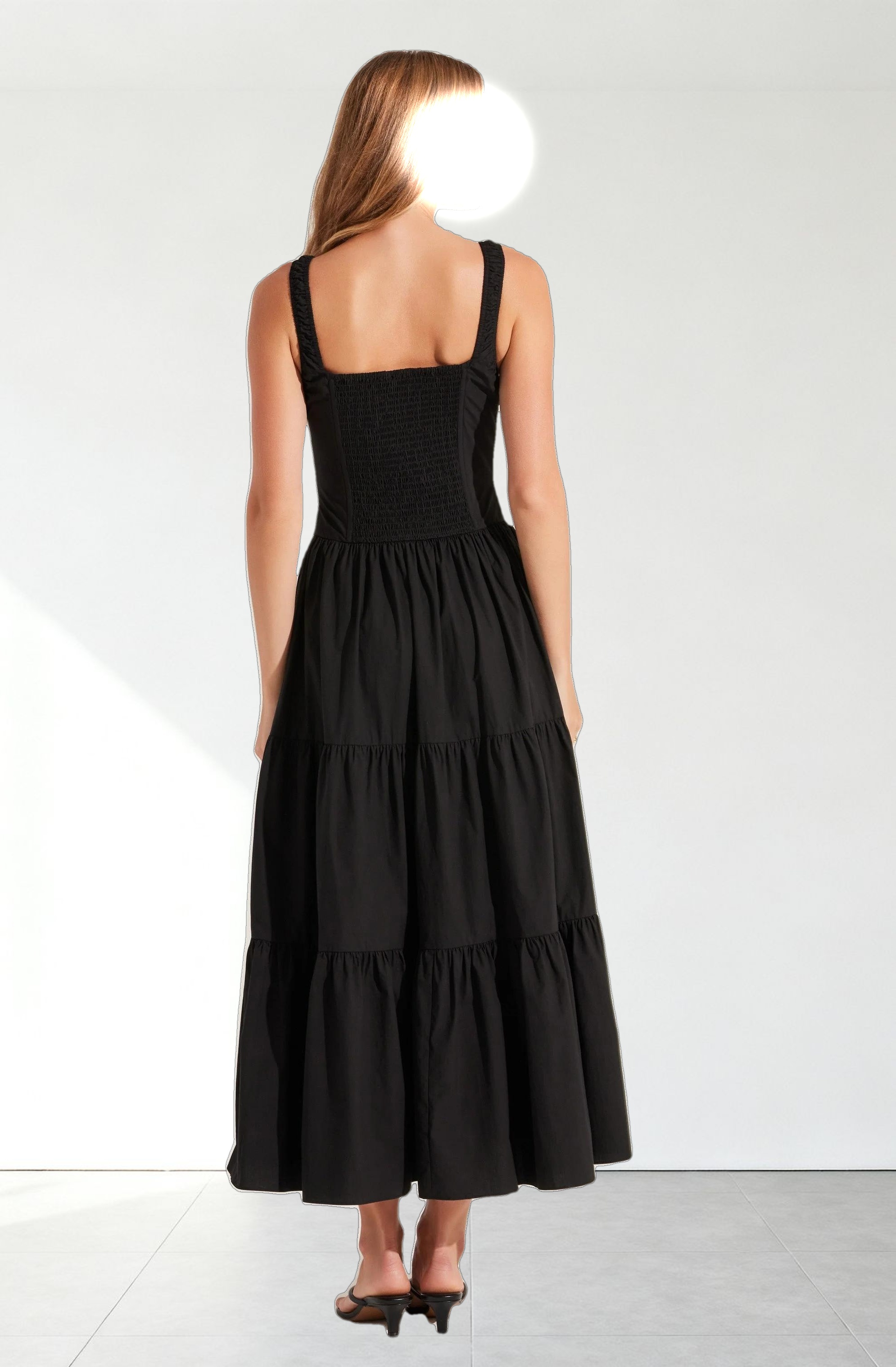 Temperance Tiered Milkmaid Maxi Dress