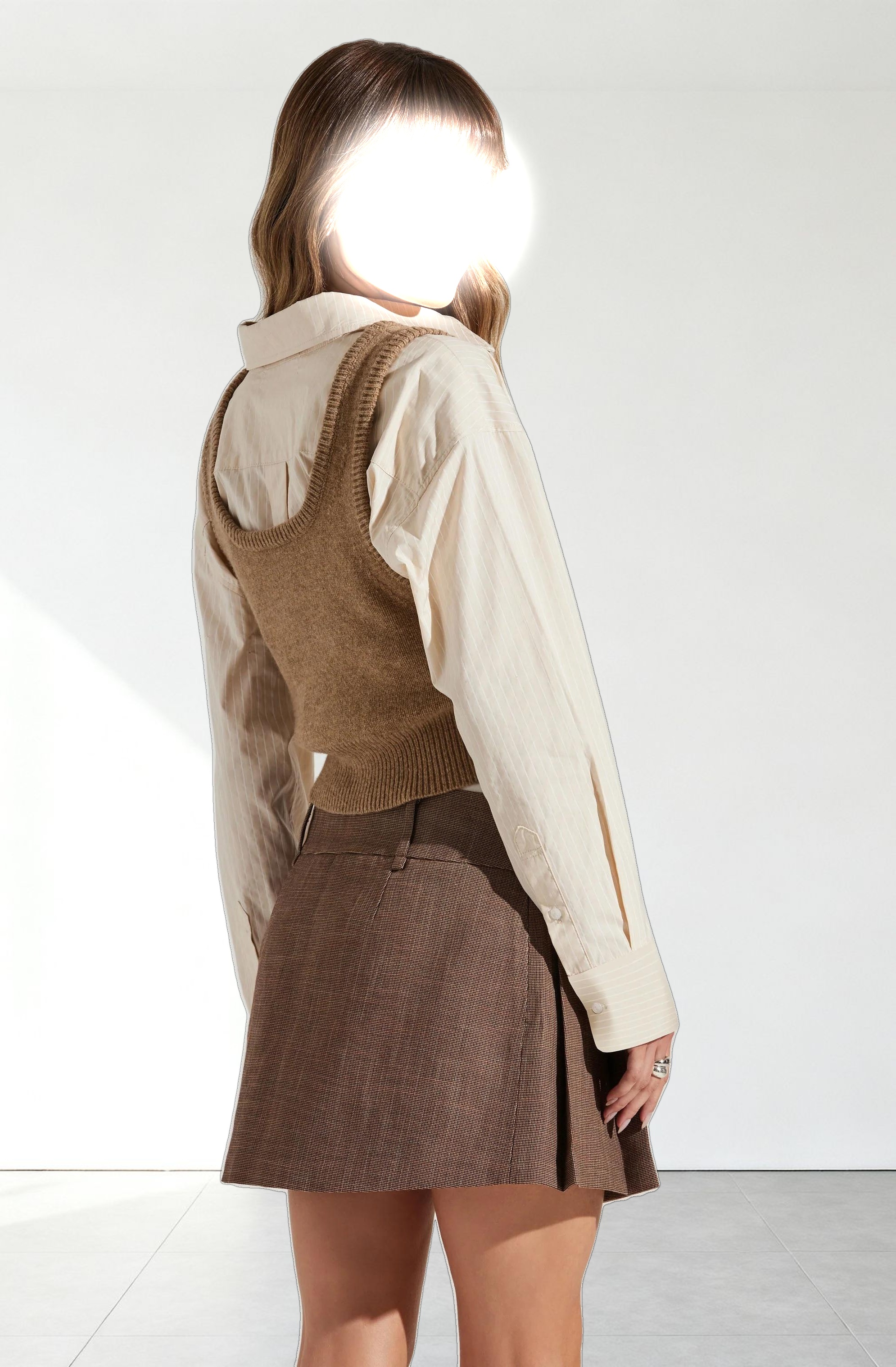 Guinevere Layered Sweater Vest Top