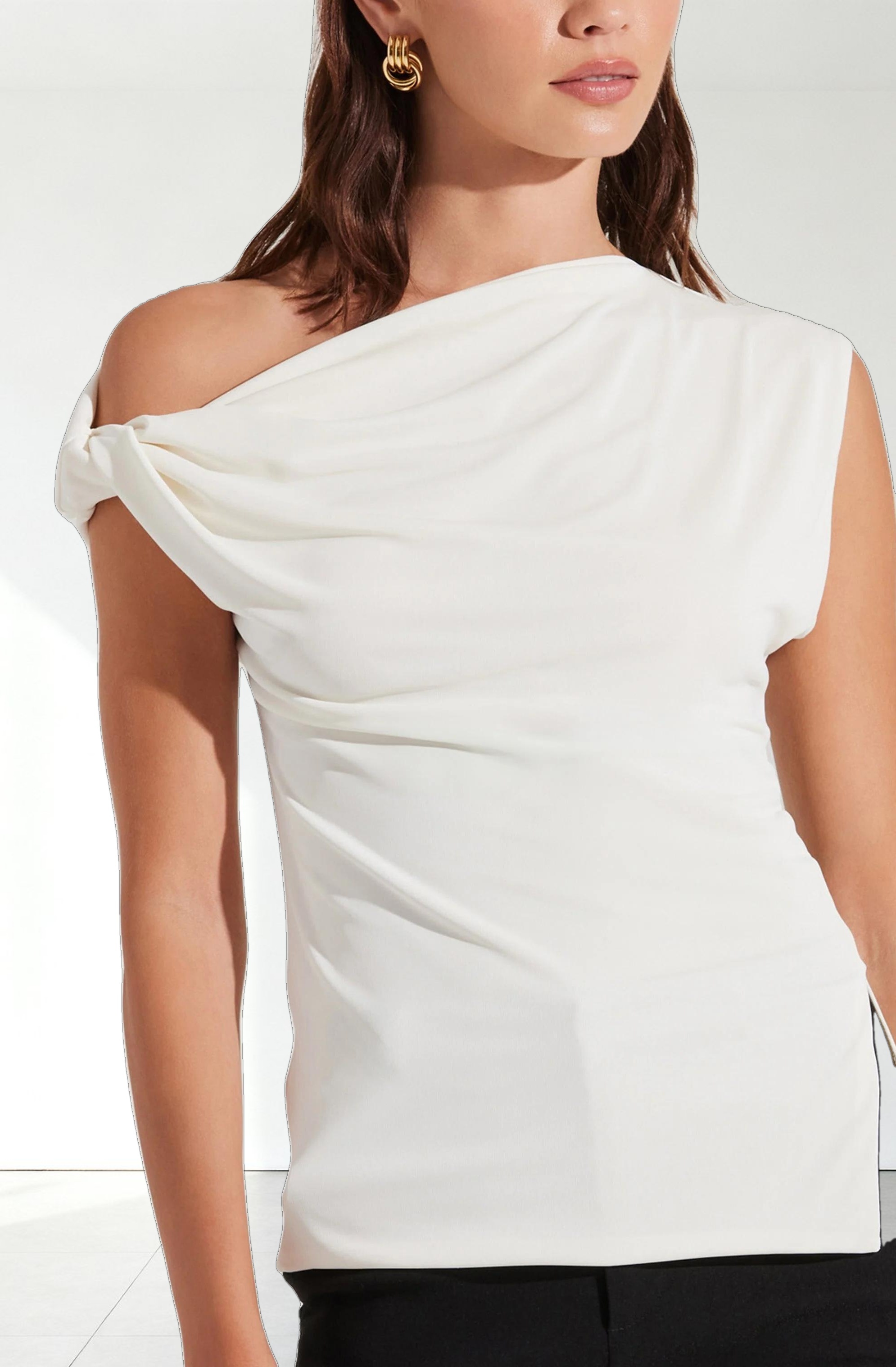 Aphra Twisted Off Shoulder Top