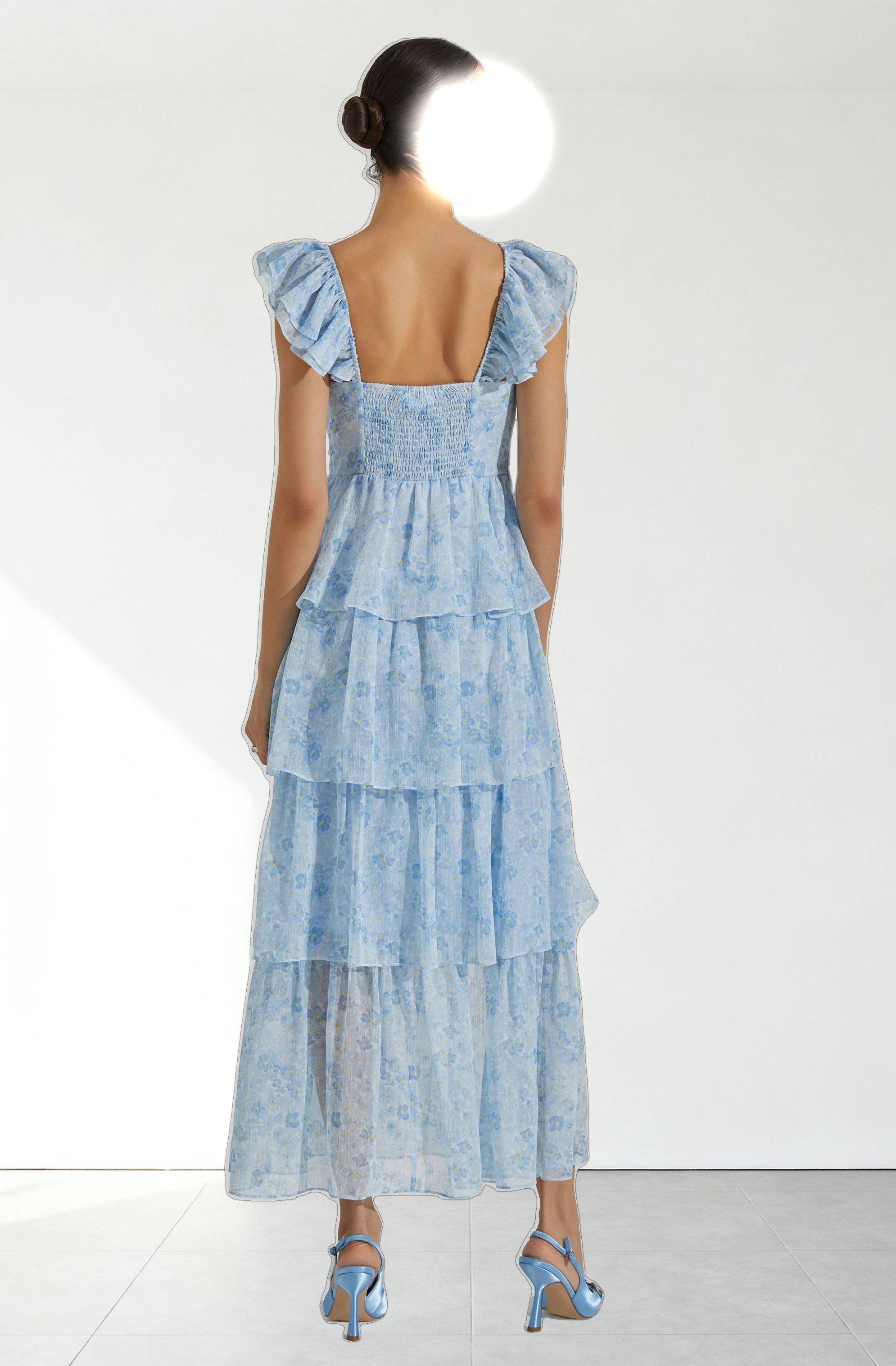 Midsummer Floral Tiered Maxi Dress