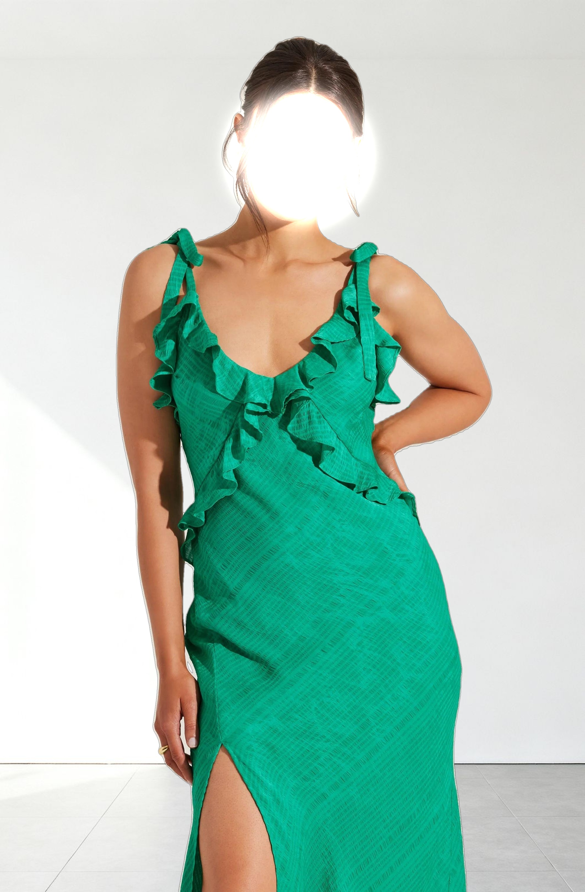 Sorbae Ruffle Maxi Dress