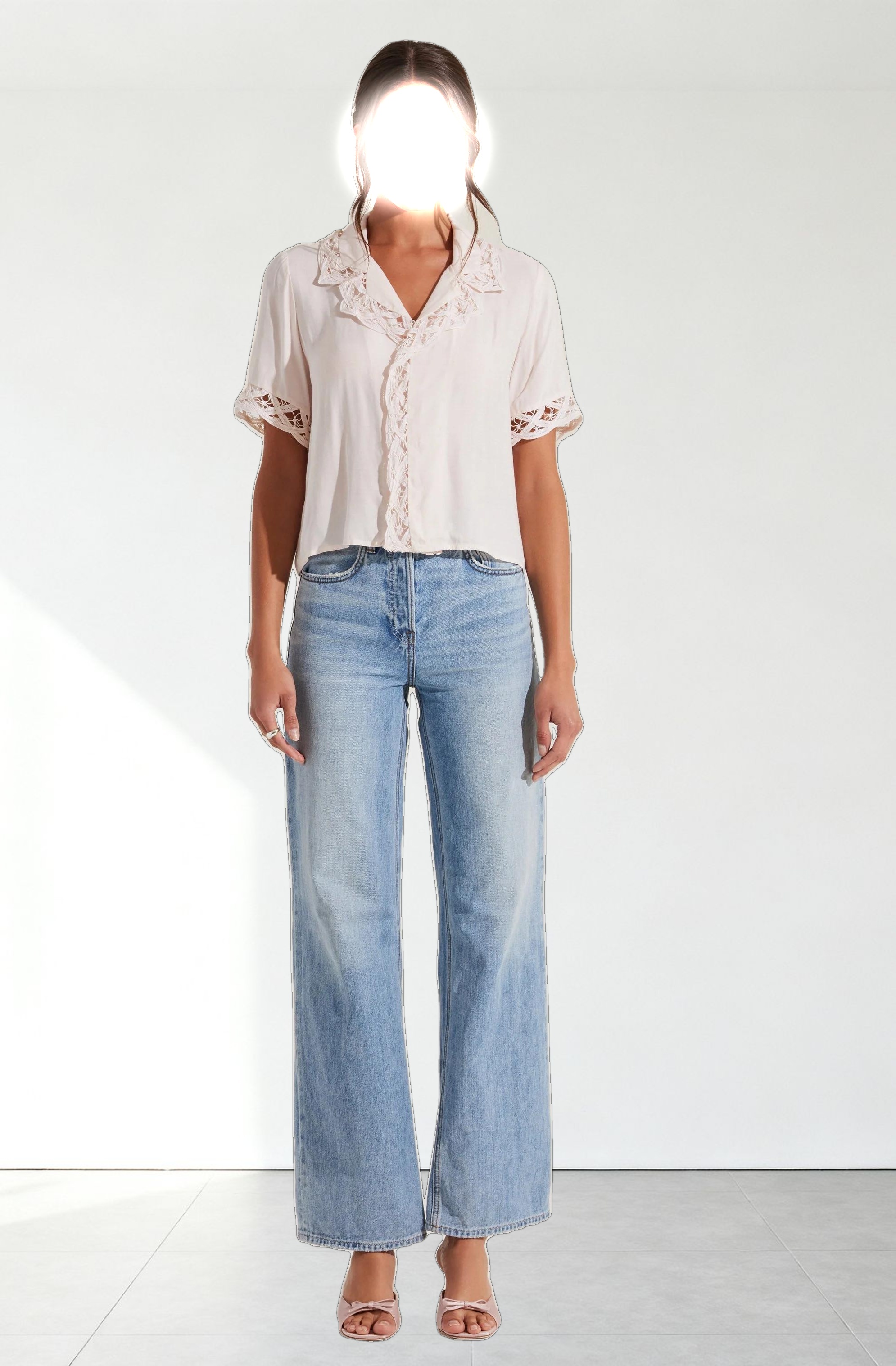 Elinda Lace Trim Top