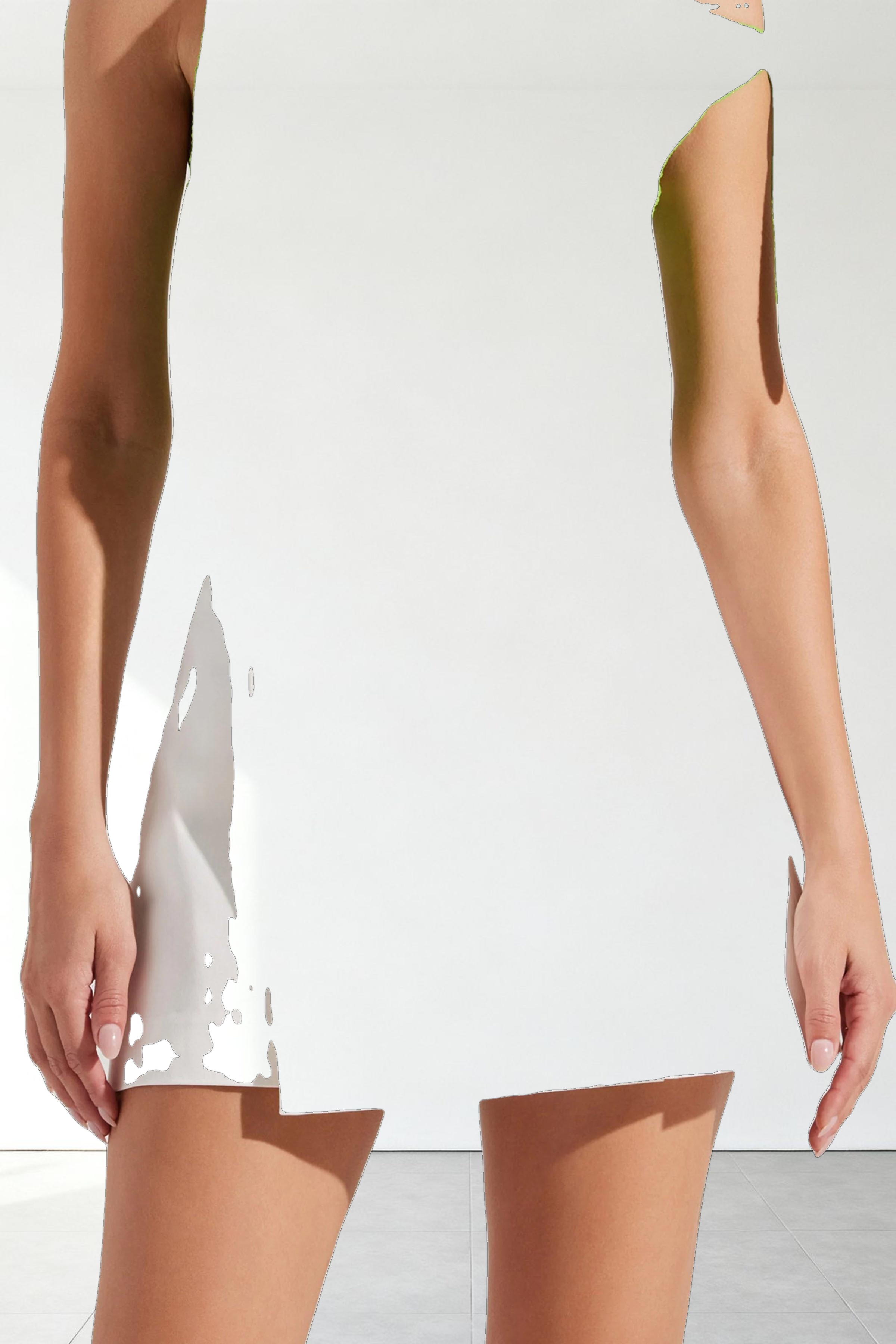 Chana Pleated Wrap Mini Skirt