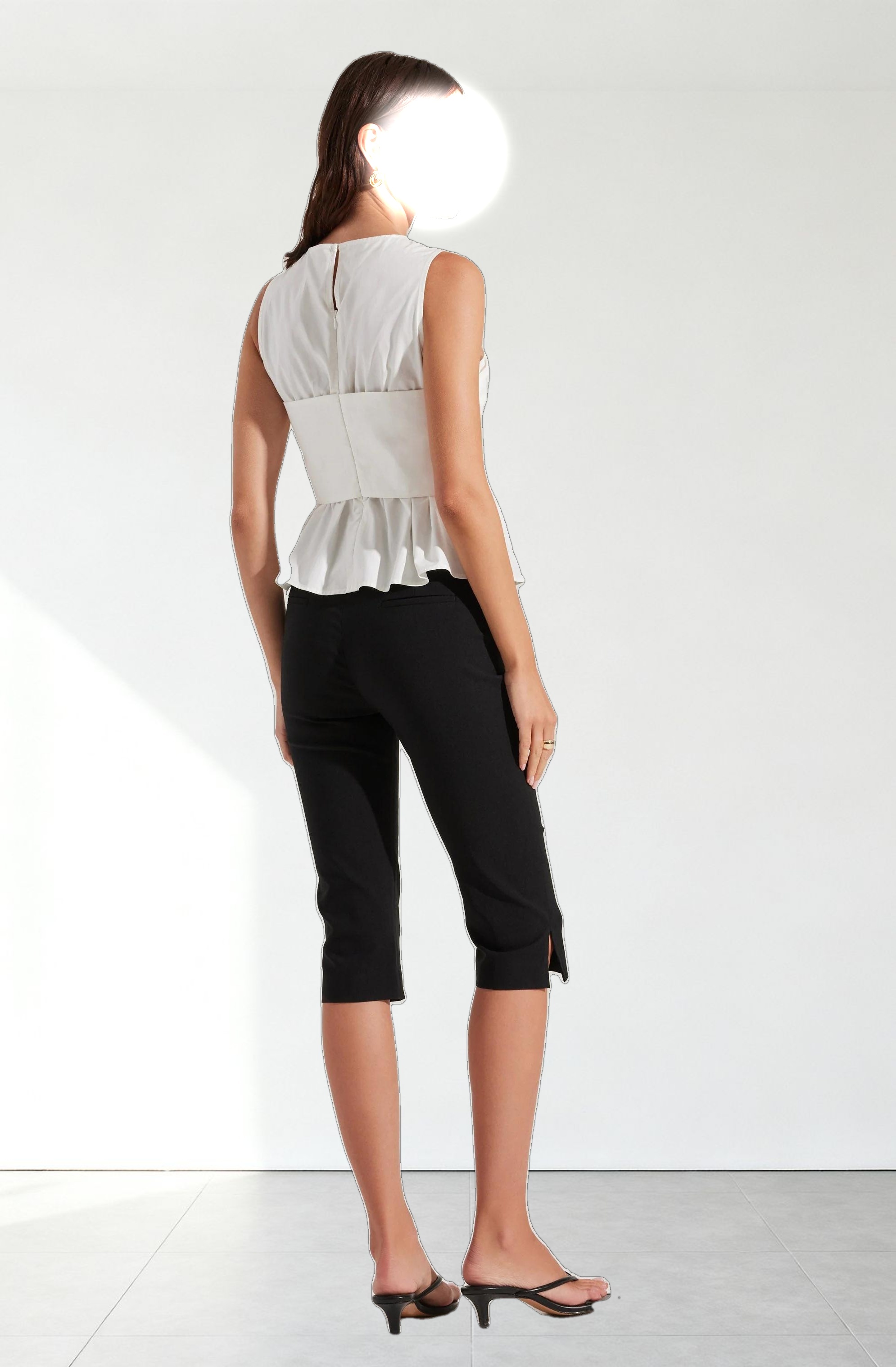 Isela Sleeveless Crossover Top