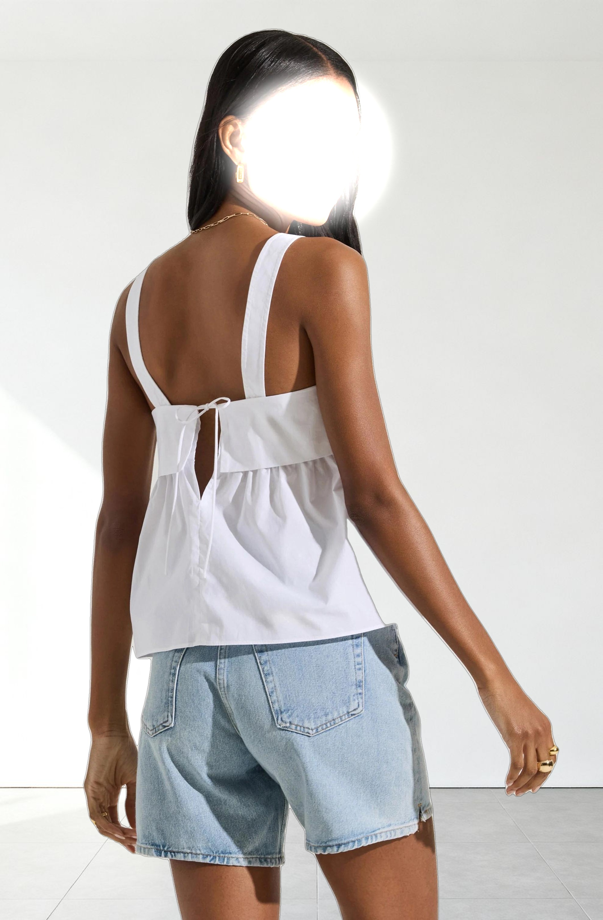 Square Neck Babydoll Top