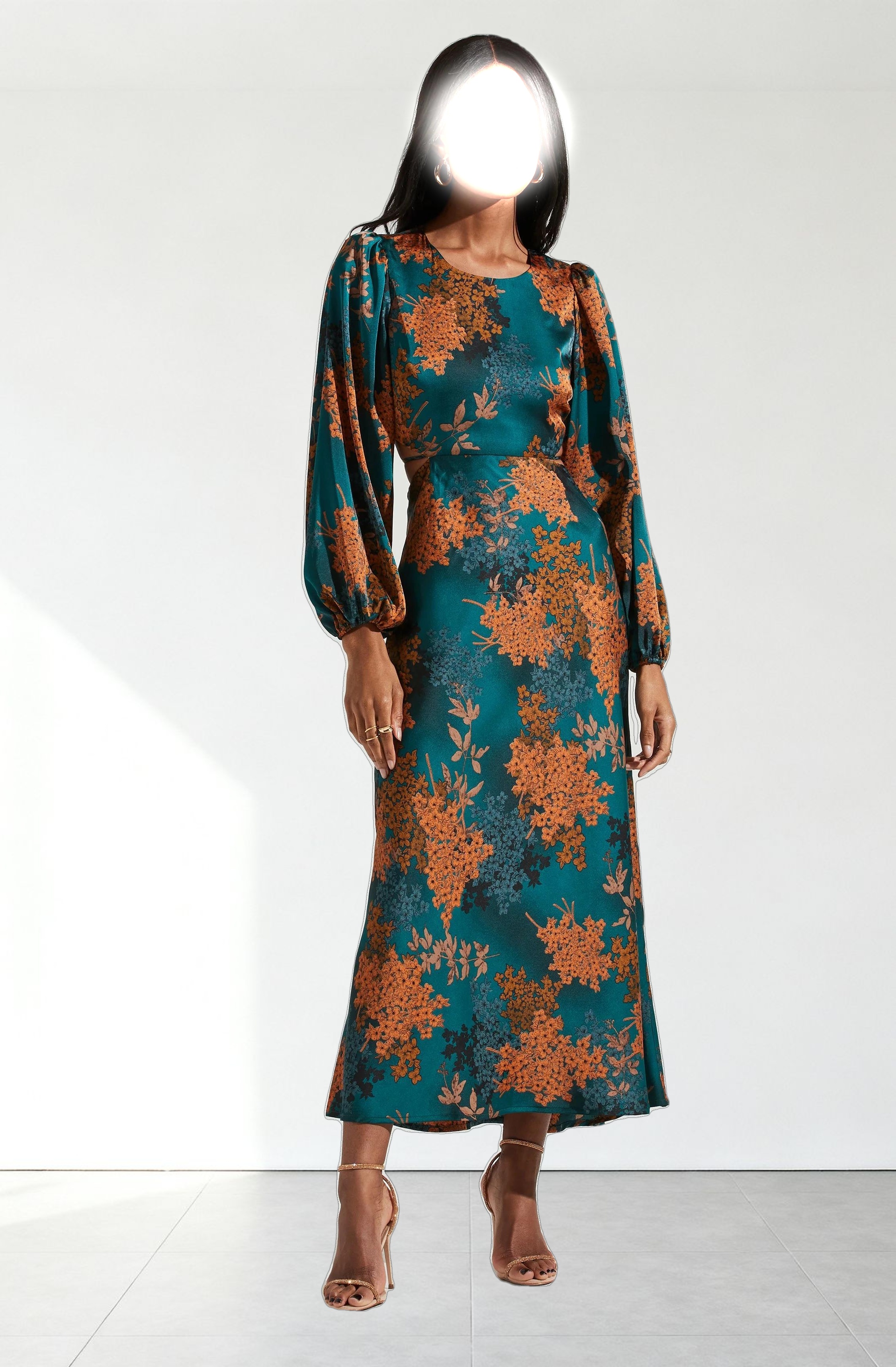 Quinn Floral Cutout Maxi Dress