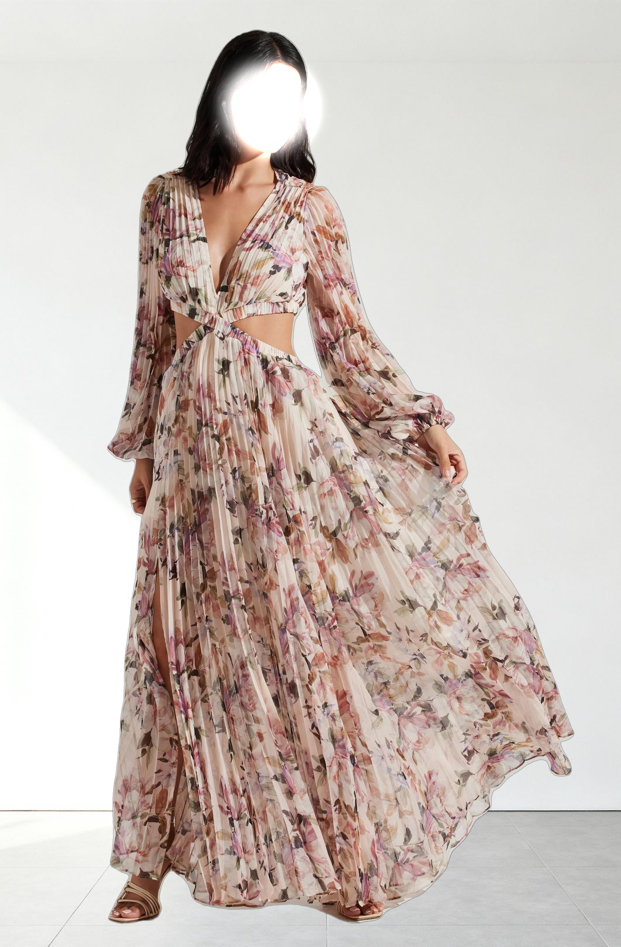 Revery Floral Long Sleeve Maxi Dress