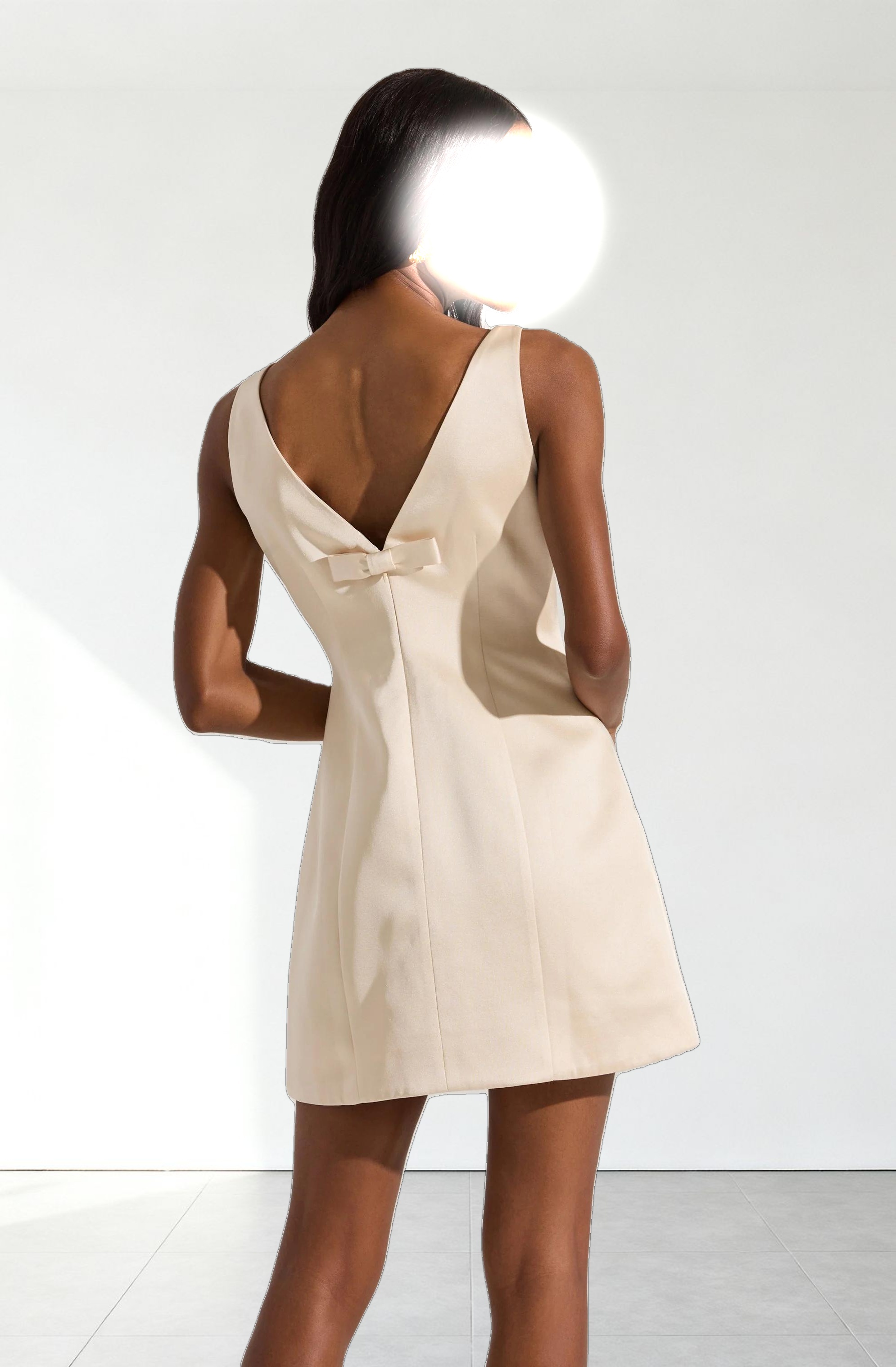 Alisanne Satin Mini Dress