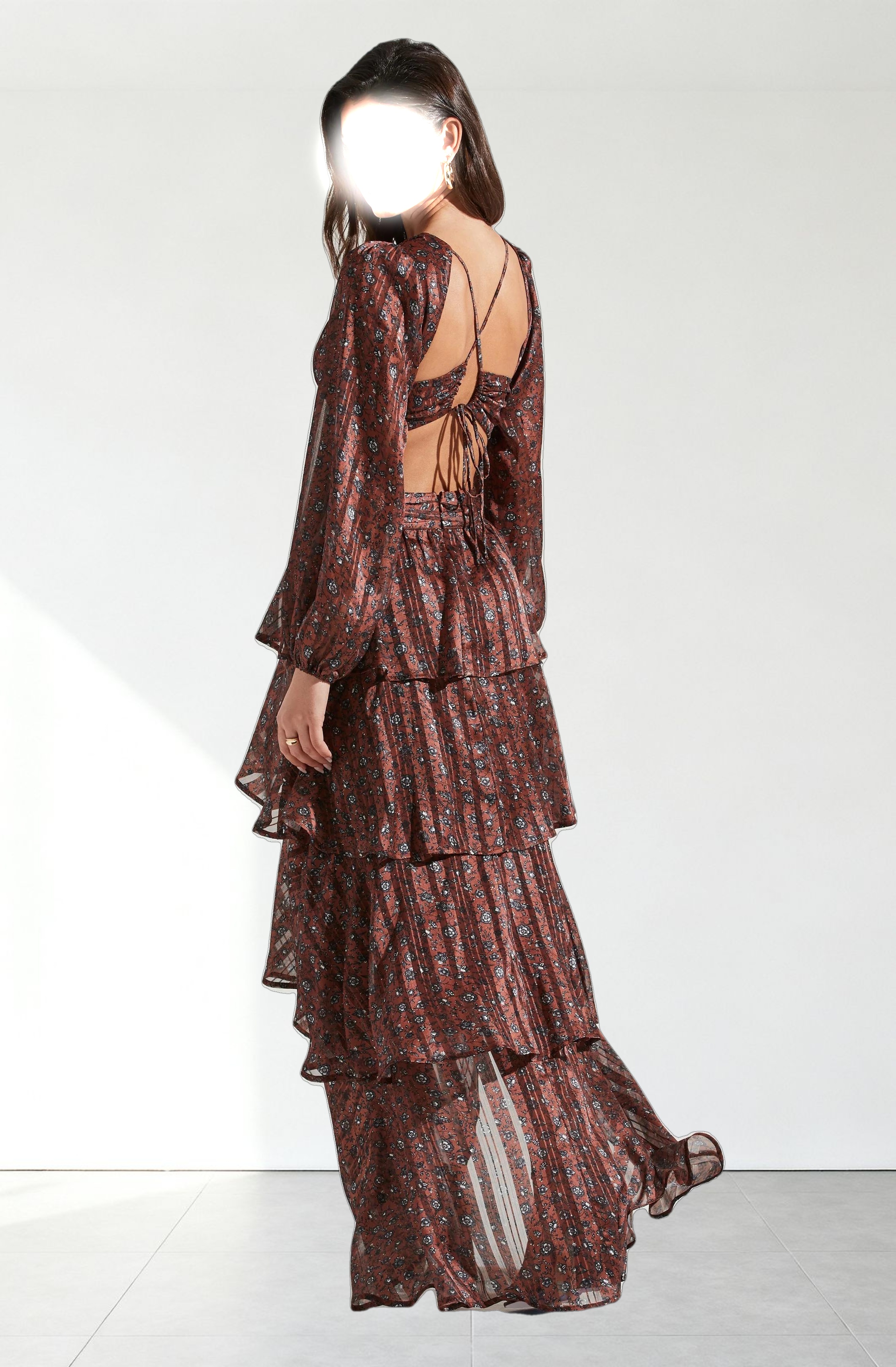 Anora Floral Tiered Maxi Dress