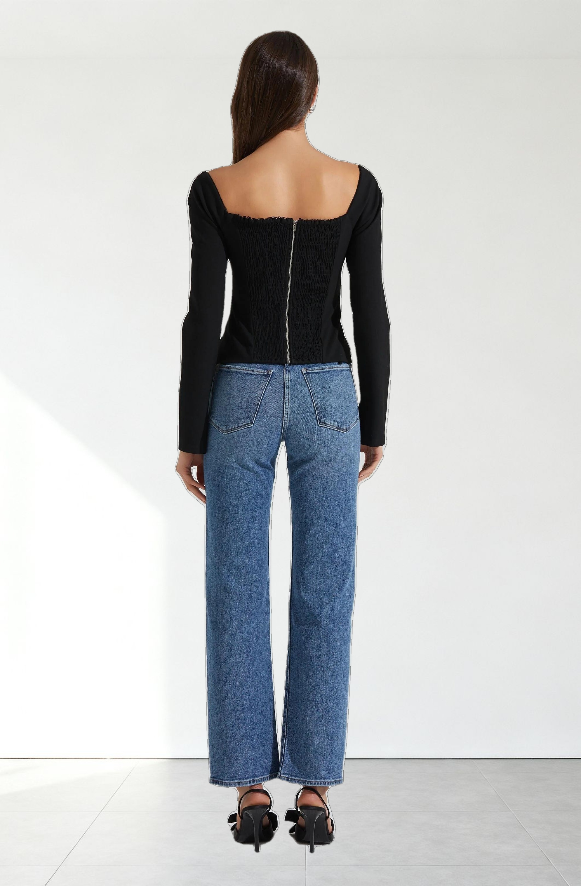 Whitley Peekaboo Contrast Top