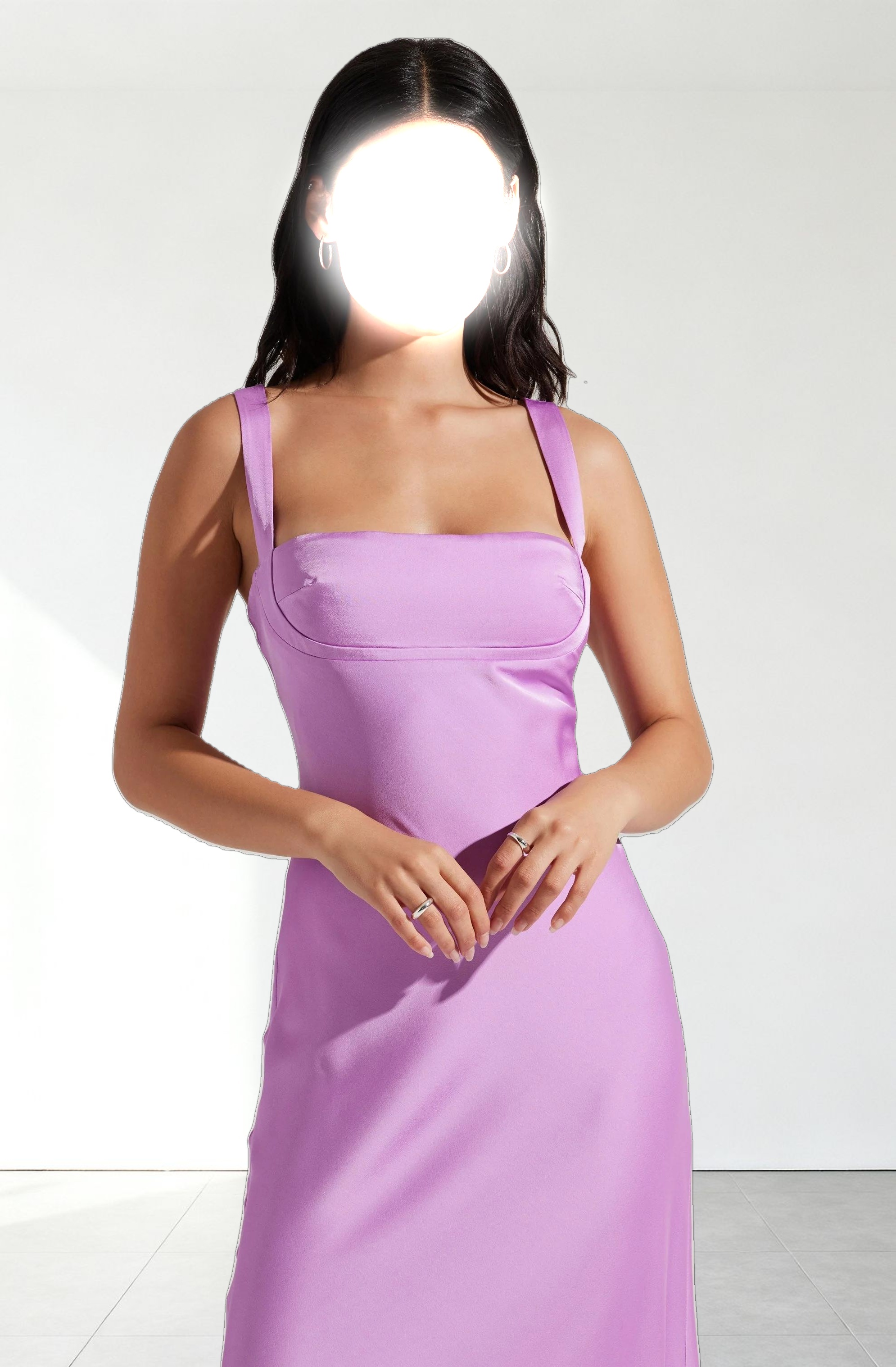 Stacie Satin Maxi Dress