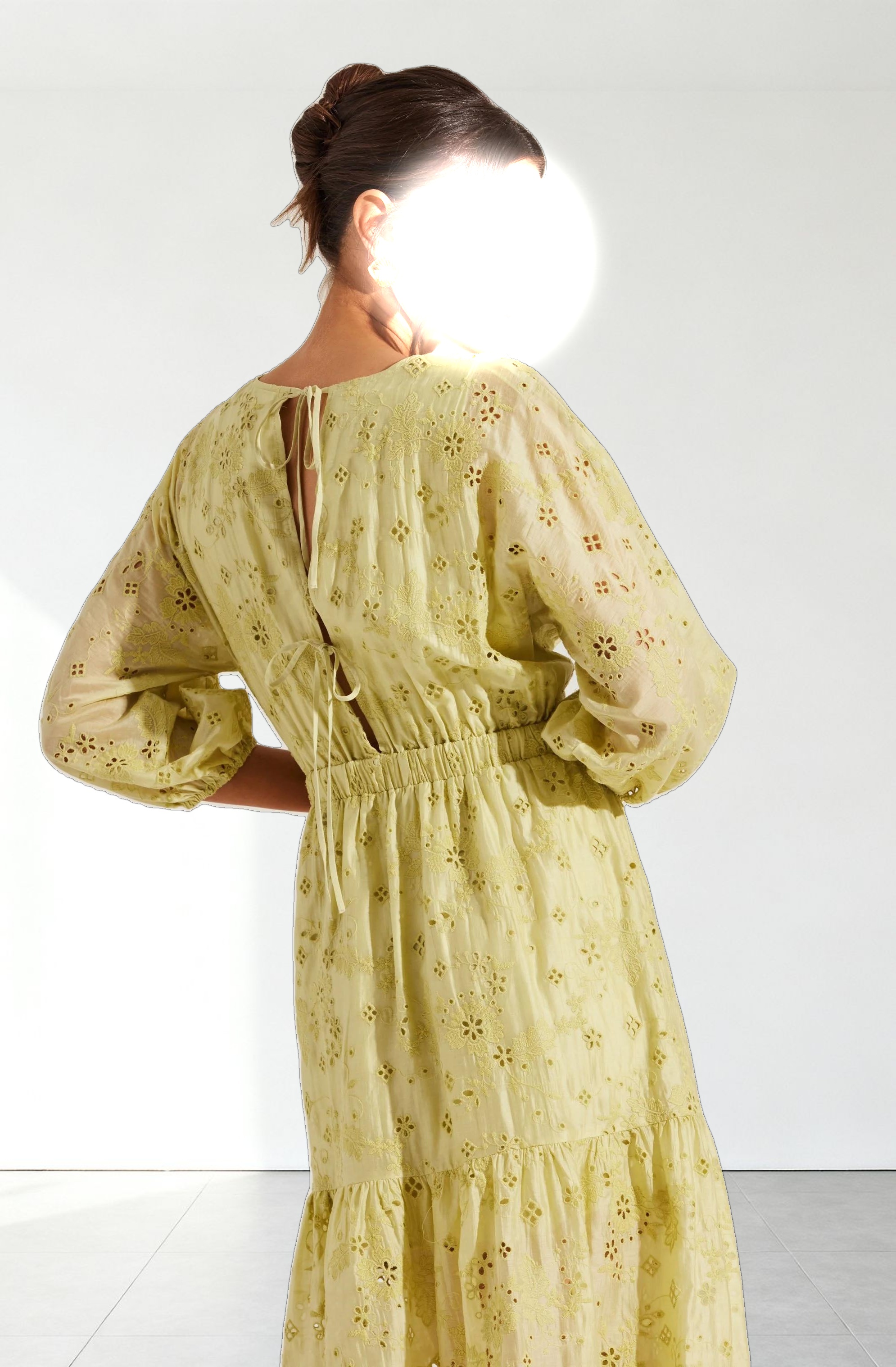 Jesalyn Floral Eyelet Maxi Dress