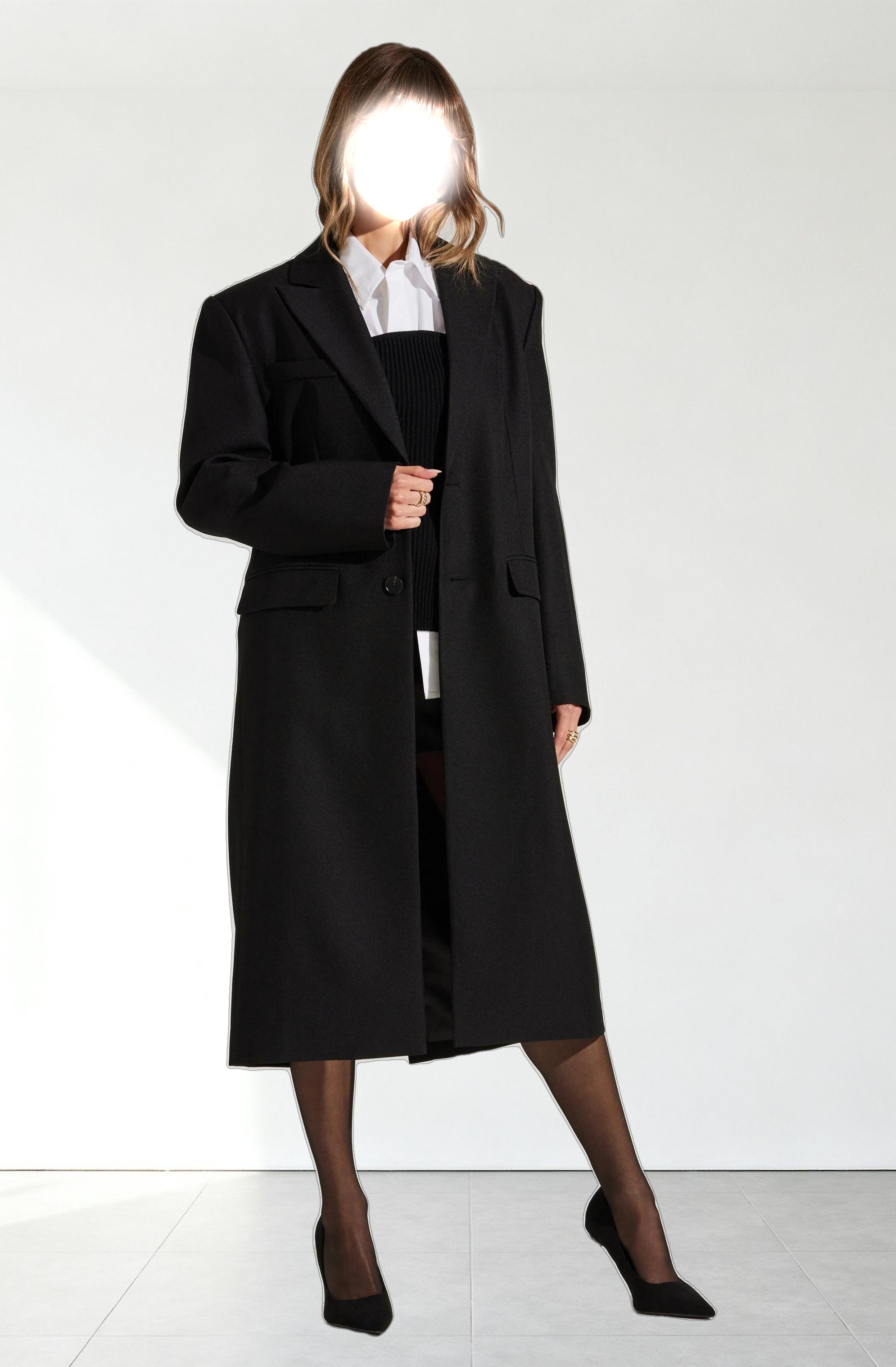 Brylee Longline Single Breasted Coat