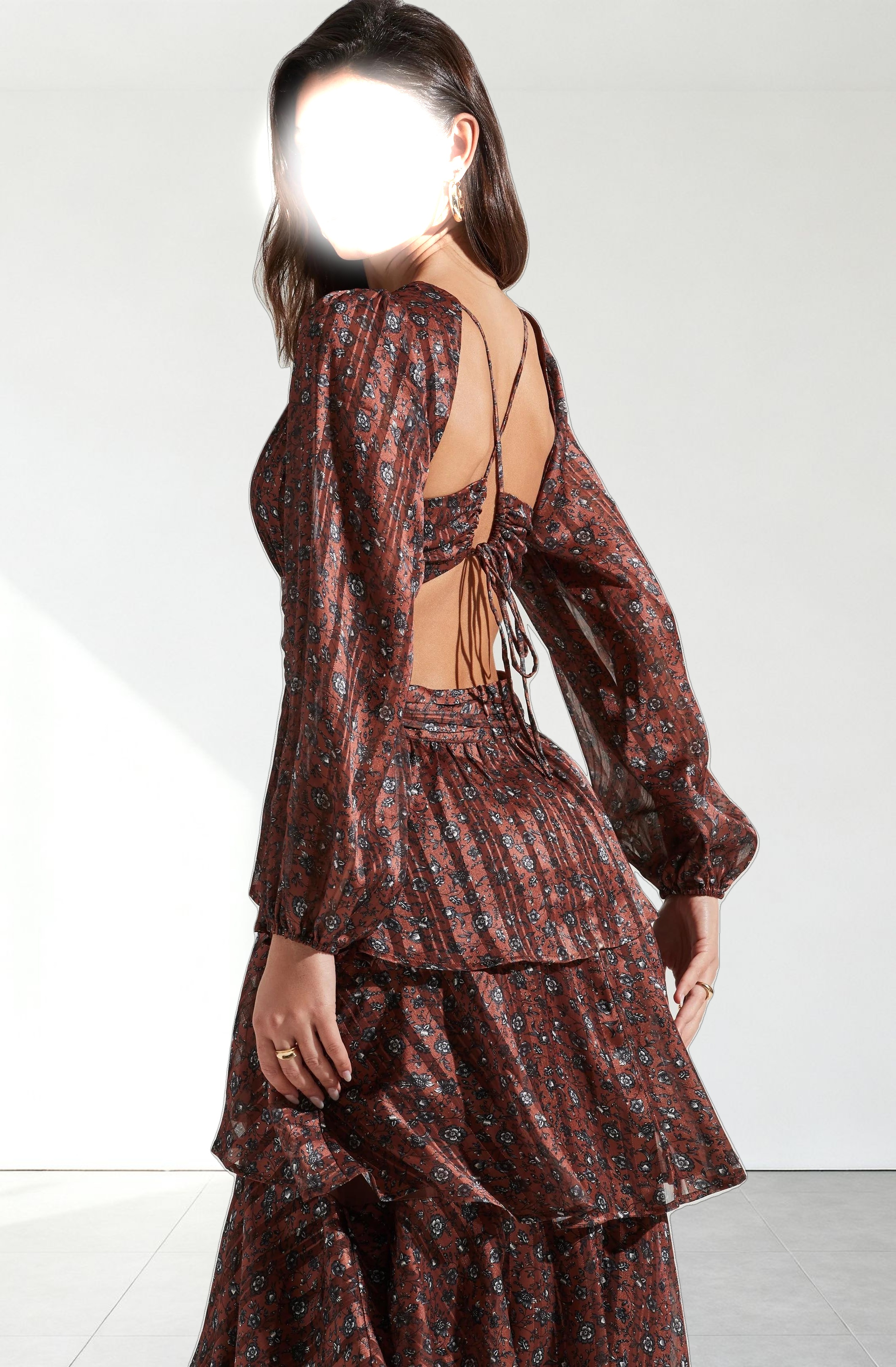 Anora Floral Tiered Maxi Dress