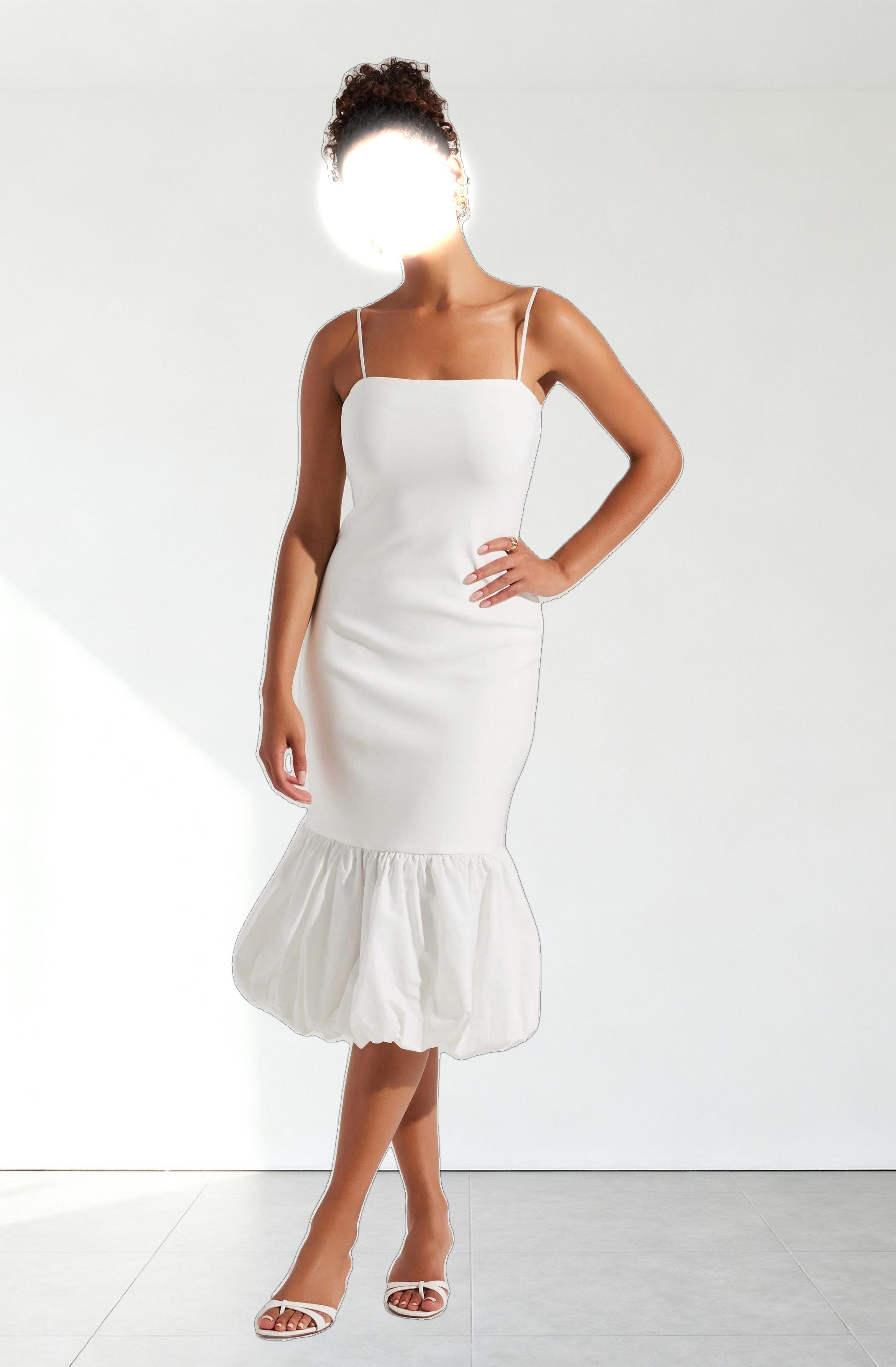 Brittnea Bodycon Bubble Hem Dress